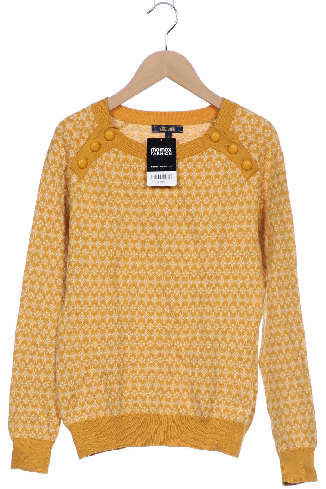 

King Louie Damen Pullover, gelb, Gr. 36