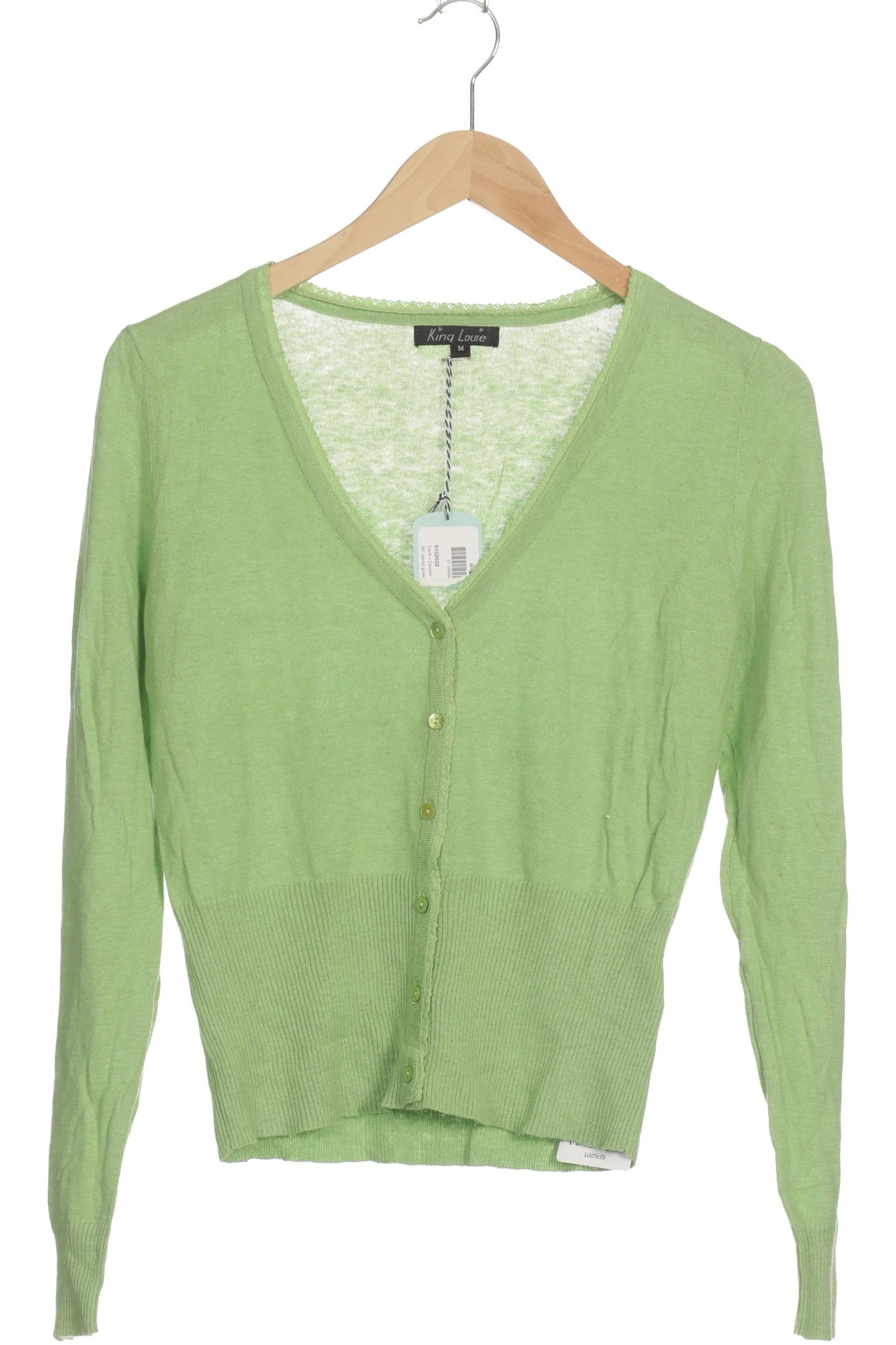 

King Louie Damen Strickjacke, grün, Gr. 38