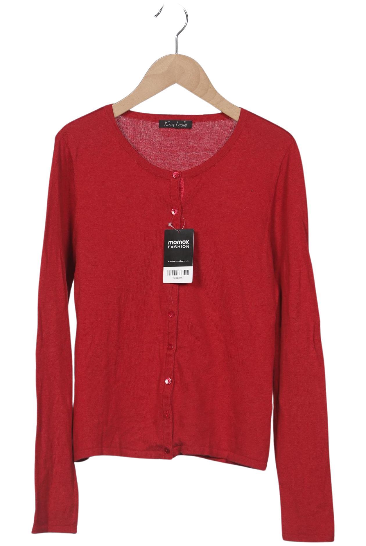 

King Louie Damen Strickjacke, rot, Gr. 36