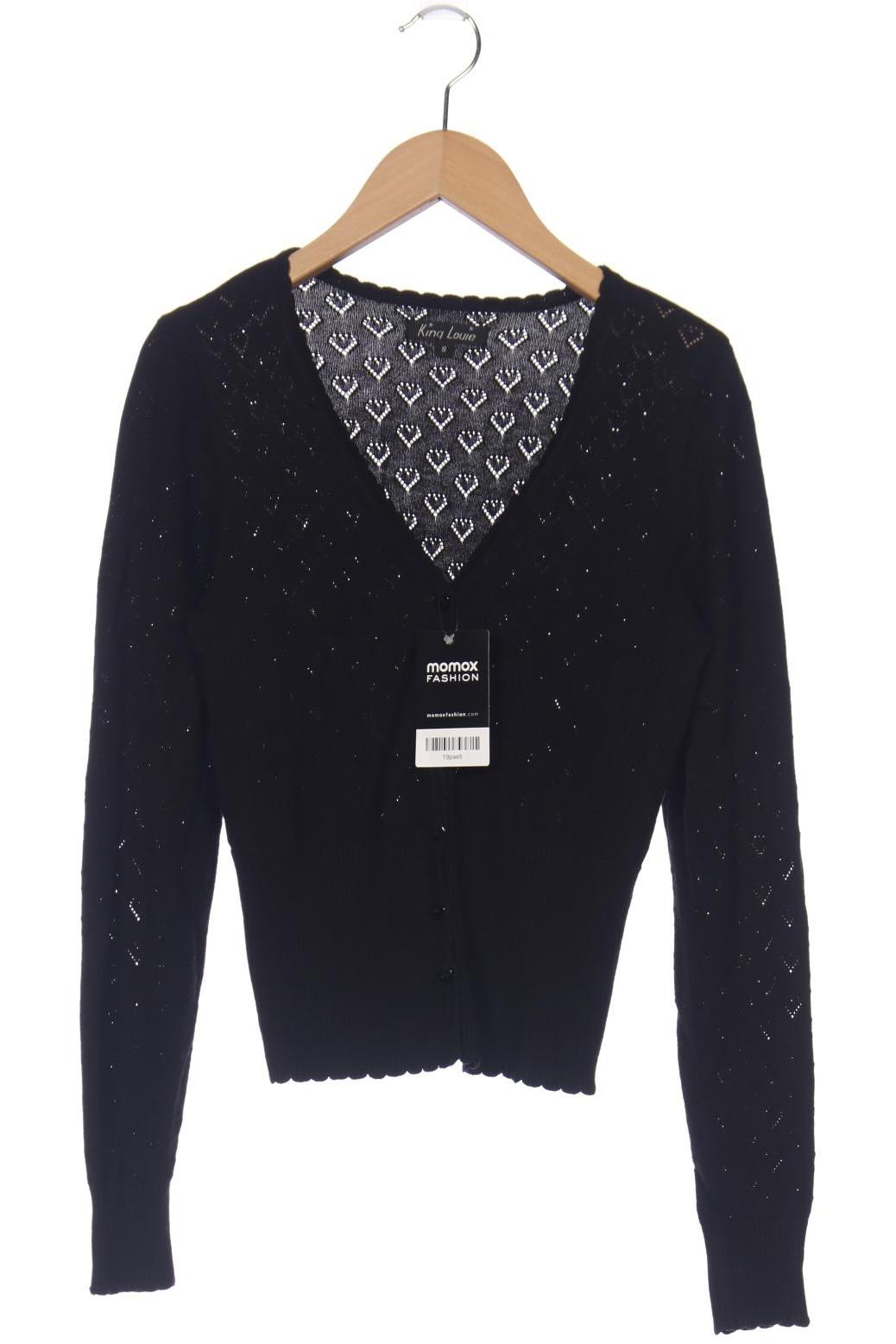 

King Louie Damen Strickjacke, schwarz, Gr. 36