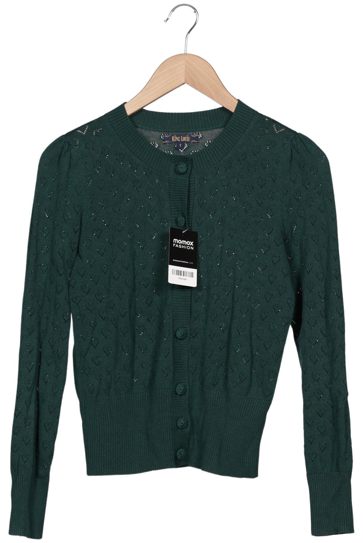 

King Louie Damen Strickjacke, grau, Gr. 36