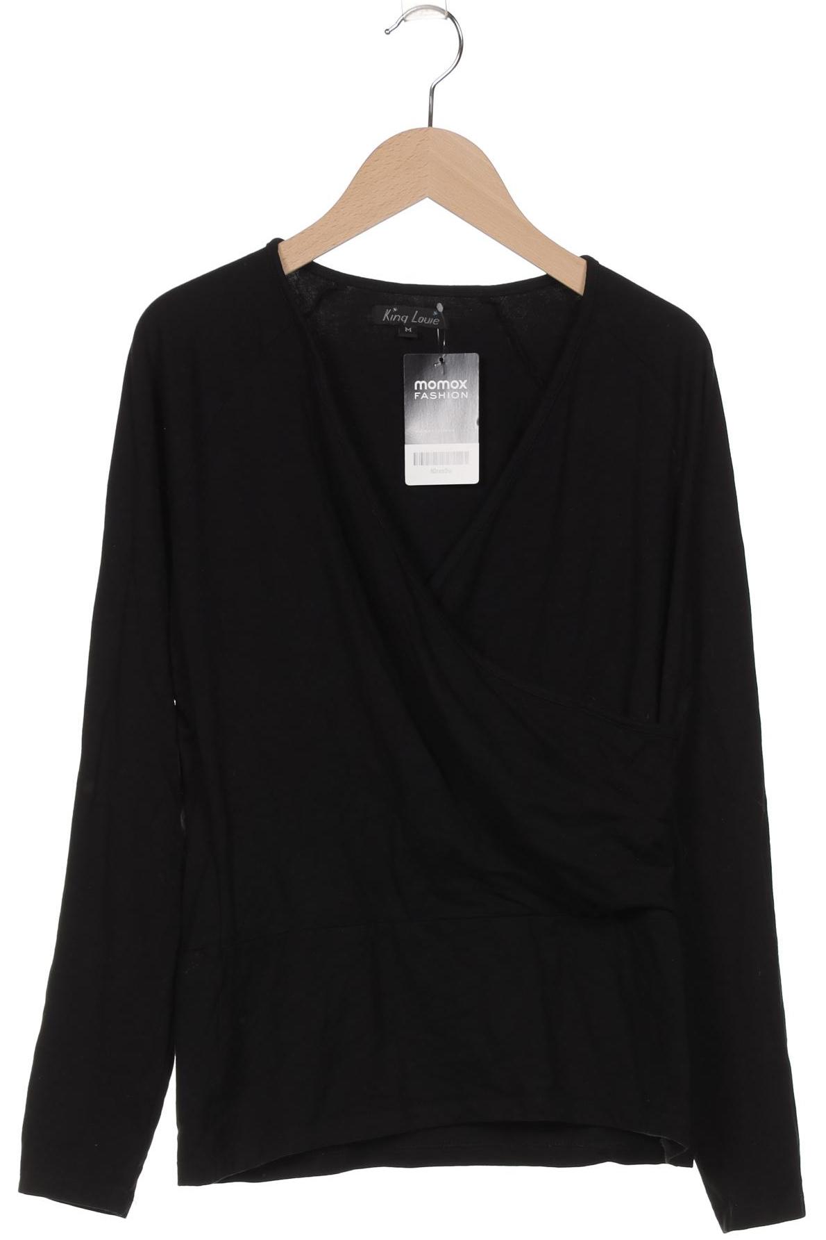 

King Louie Damen Langarmshirt, schwarz, Gr. 38