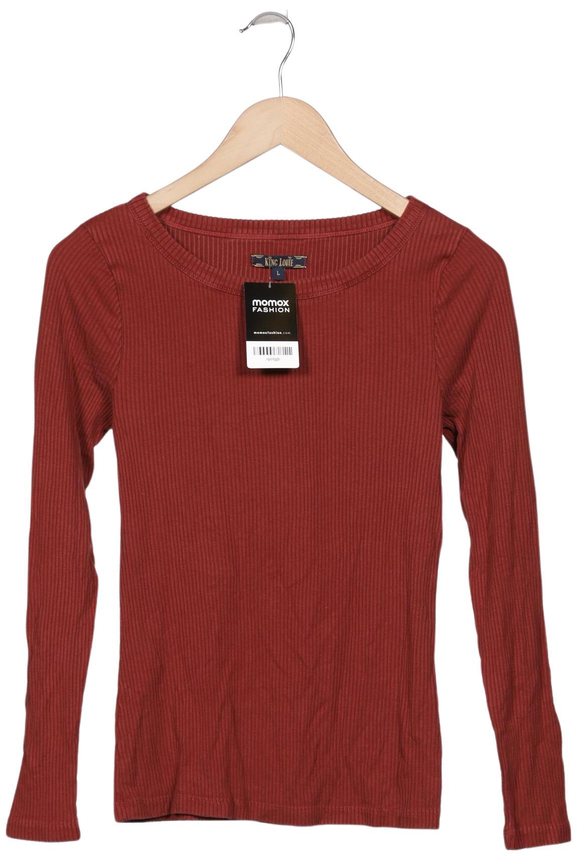 

King Louie Damen Langarmshirt, rot, Gr. 42