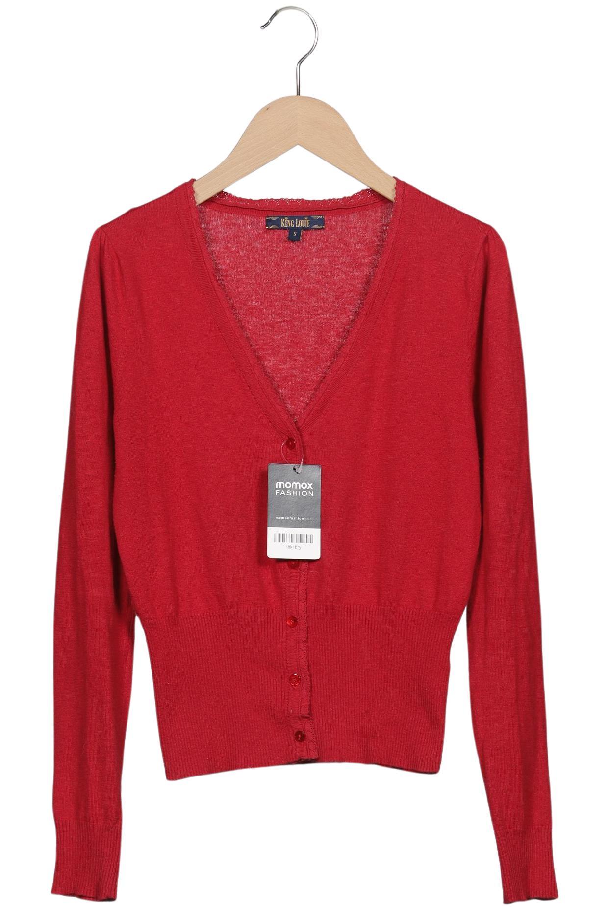 

King Louie Damen Strickjacke, rot, Gr. 36