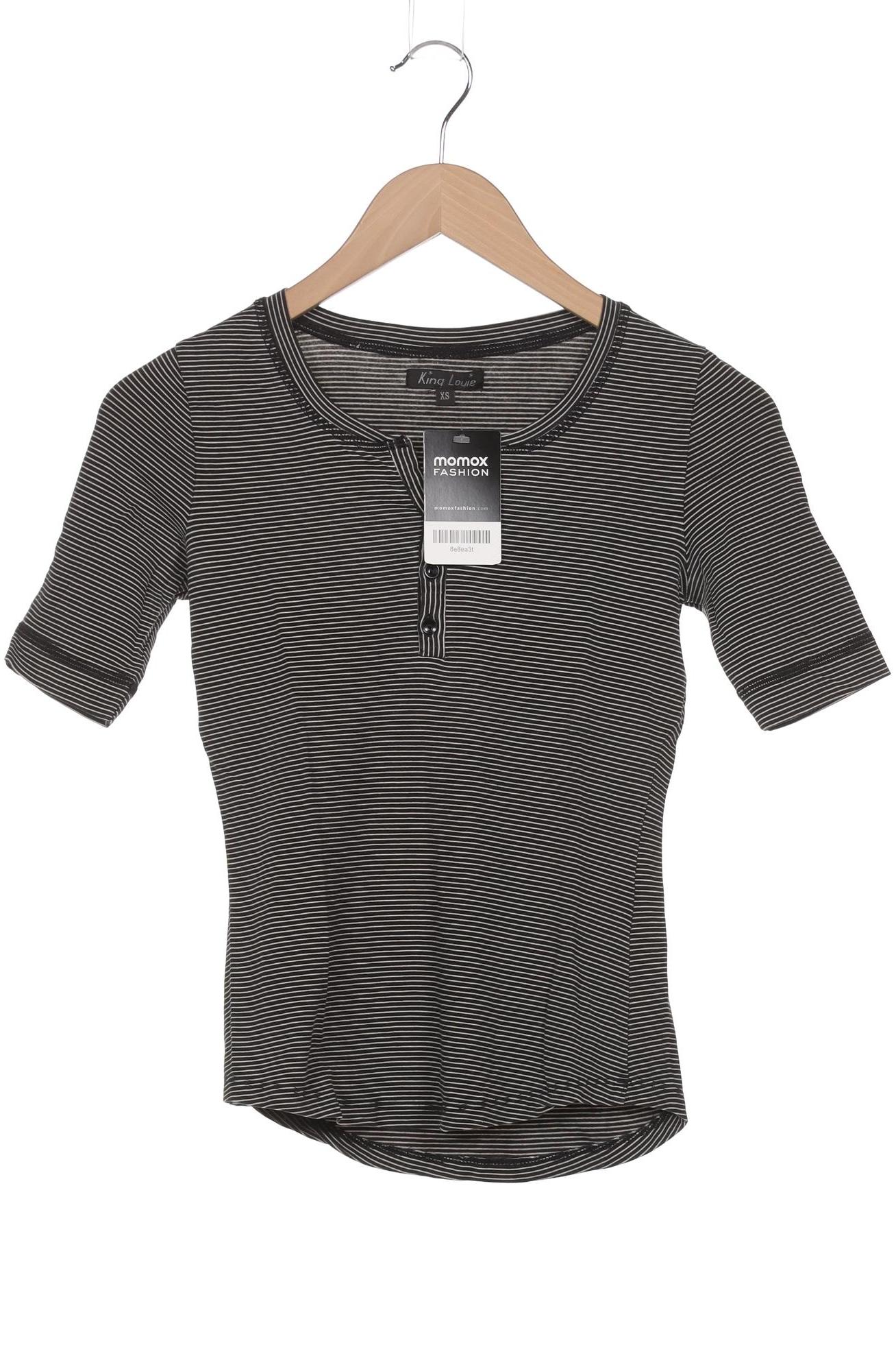 

King Louie Damen T-Shirt, schwarz, Gr. 34