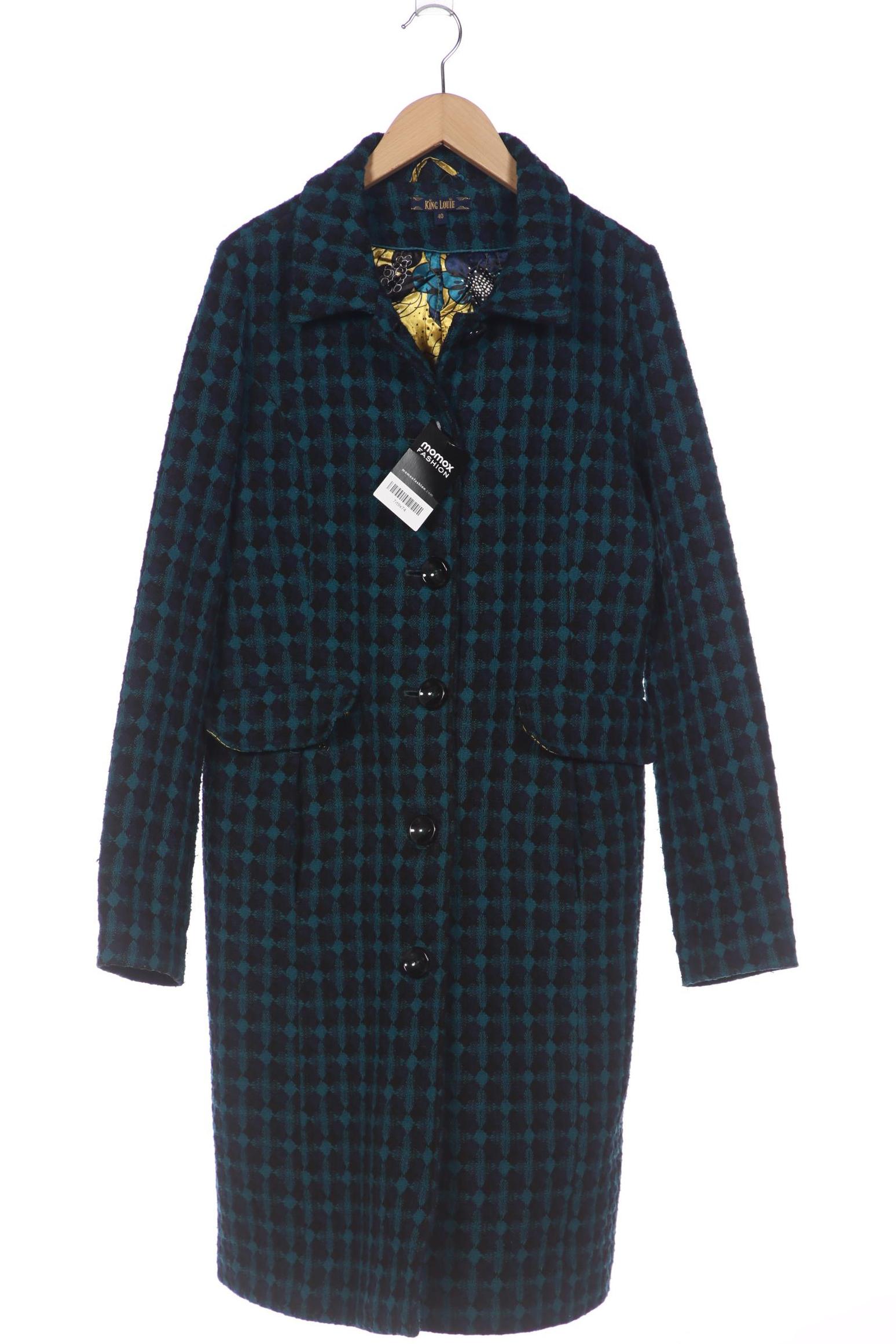 

King Louie Damen Mantel, türkis, Gr. 40