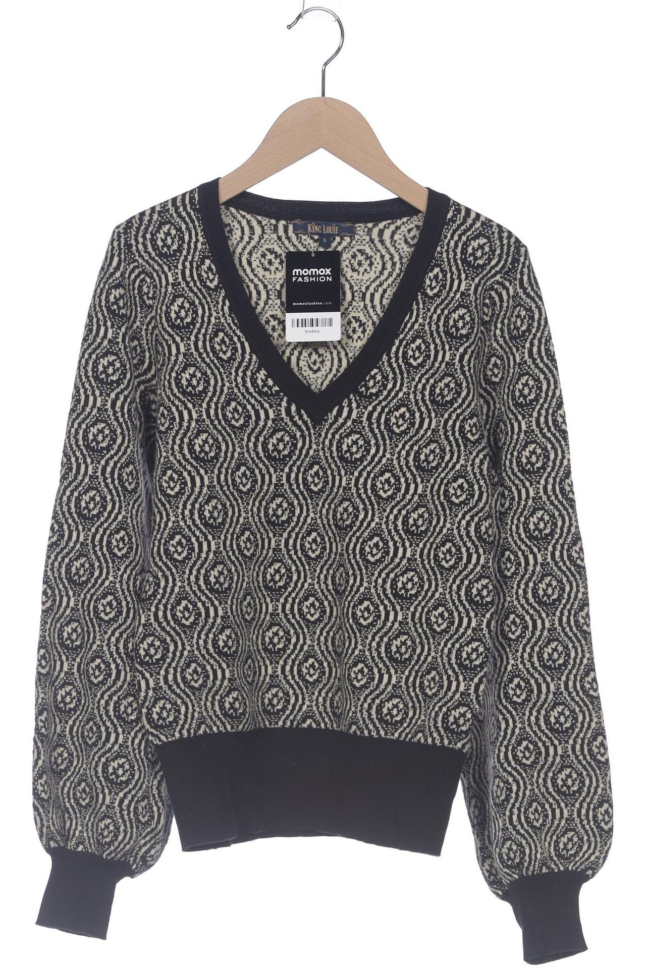 

King Louie Damen Pullover, schwarz, Gr. 36