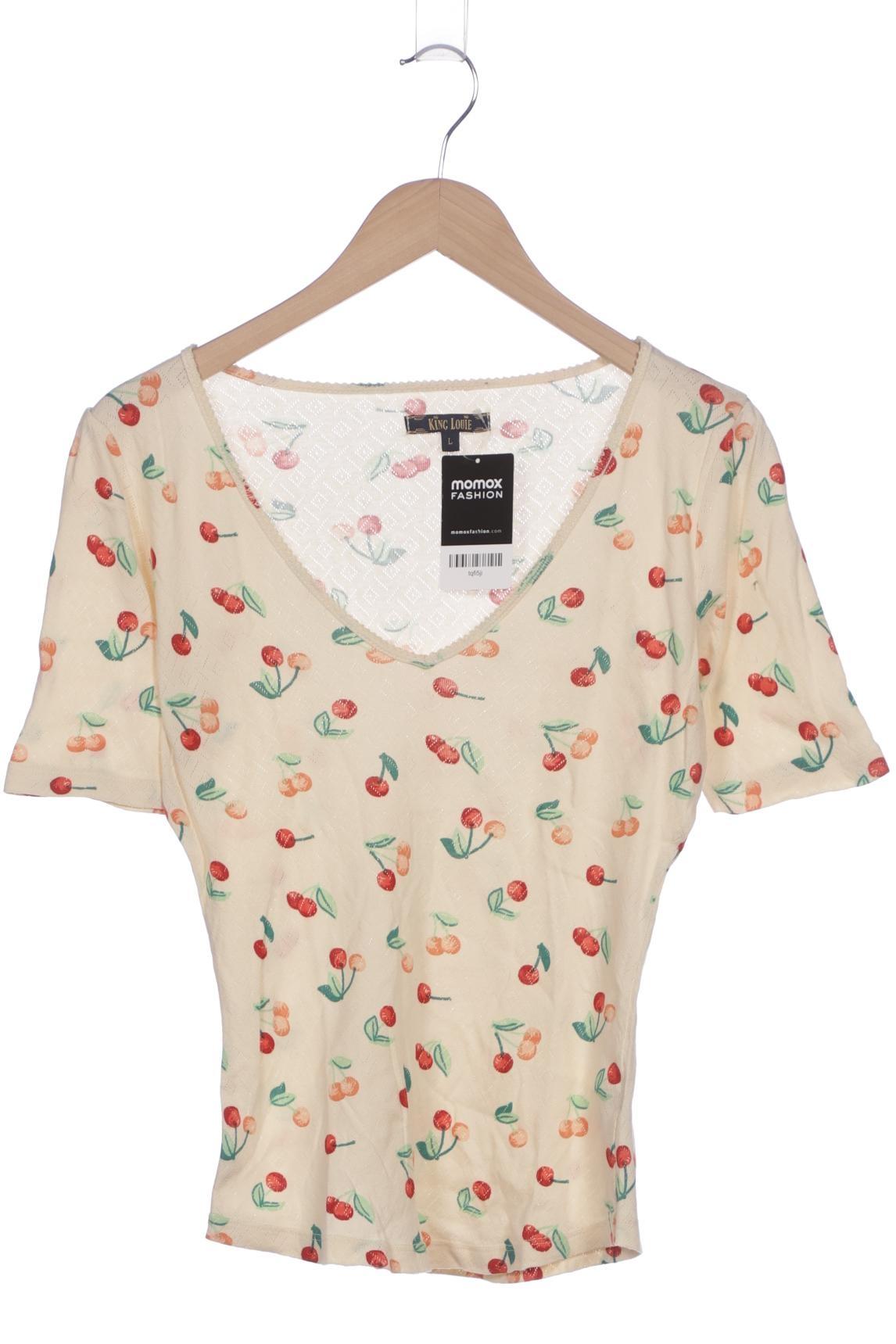 

King Louie Damen T-Shirt, cremeweiß, Gr. 42