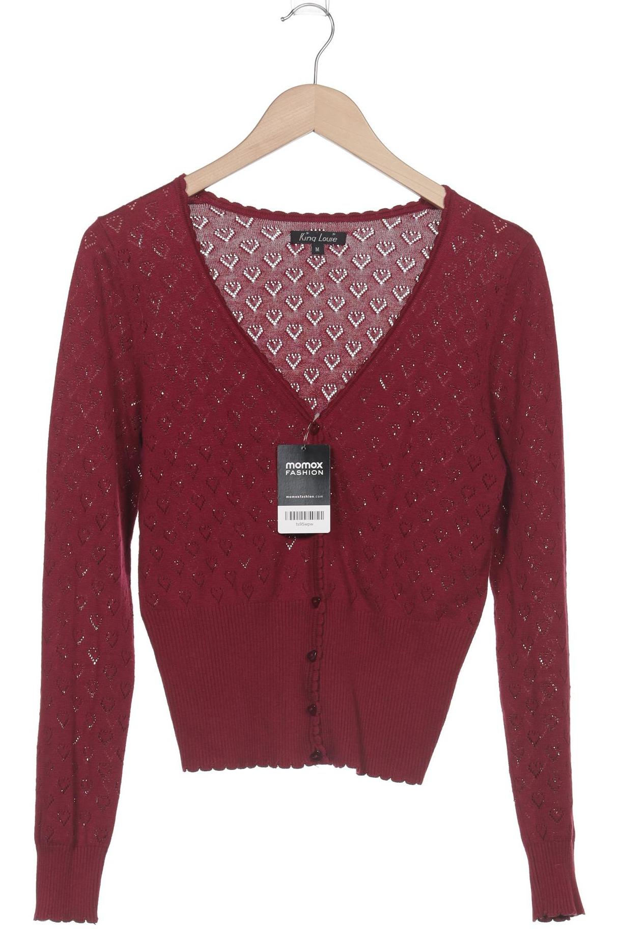 

King Louie Damen Strickjacke, bordeaux, Gr. 38
