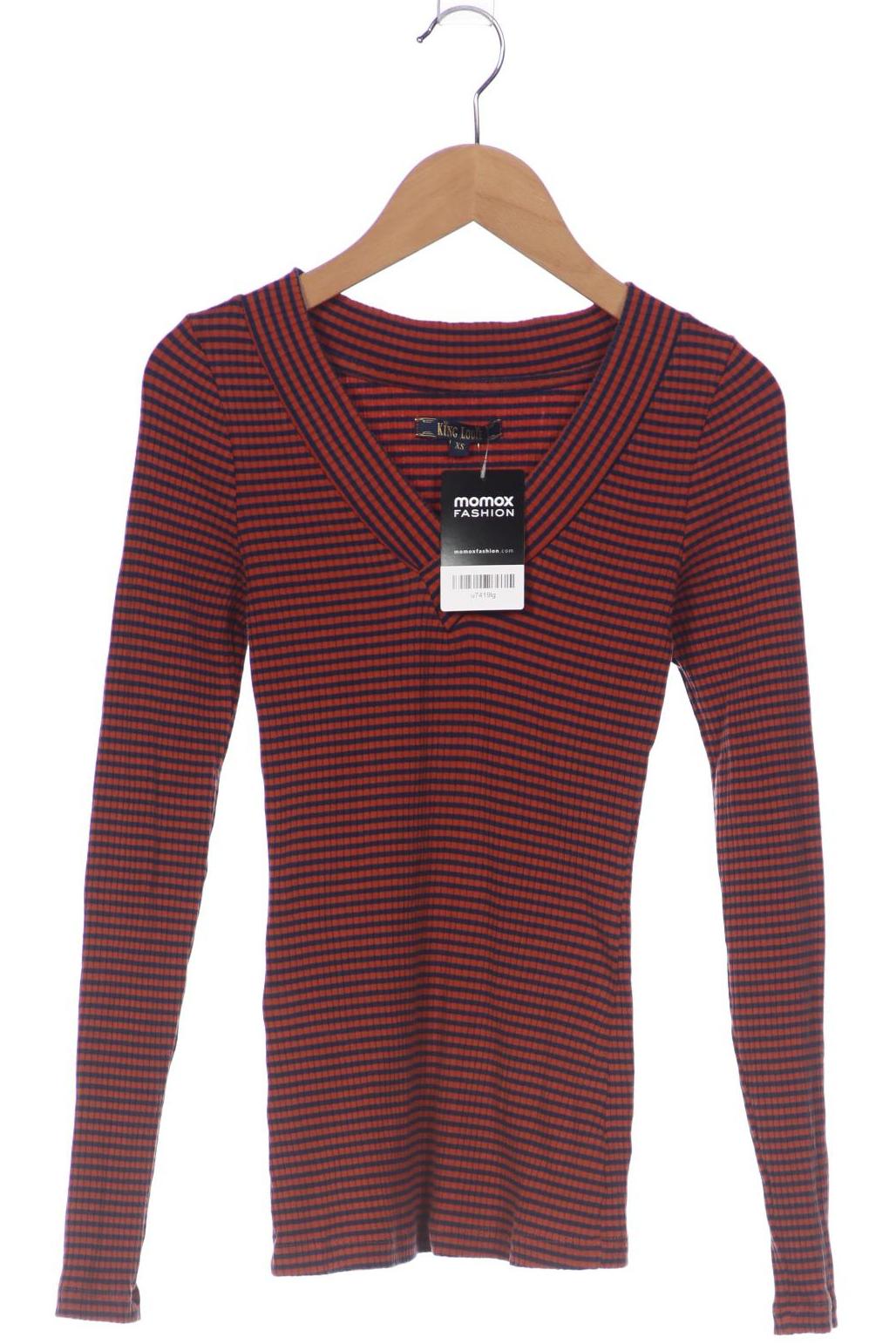 

King Louie Damen Langarmshirt, orange, Gr. 34