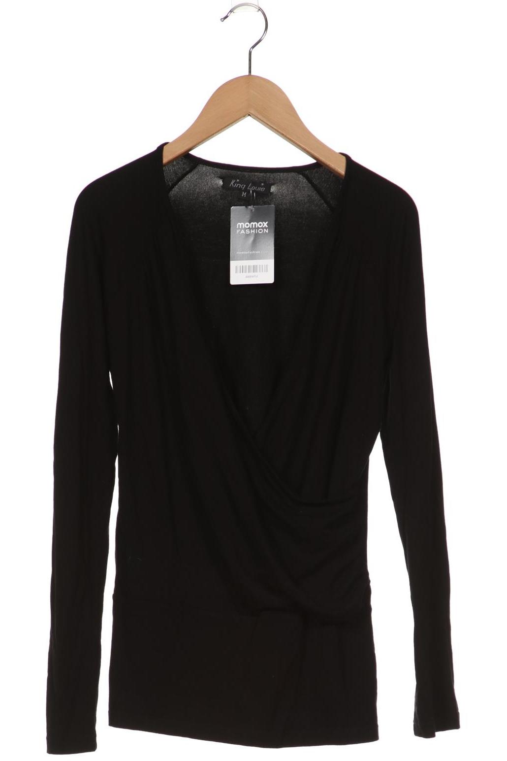 

King Louie Damen Langarmshirt, schwarz, Gr. 38