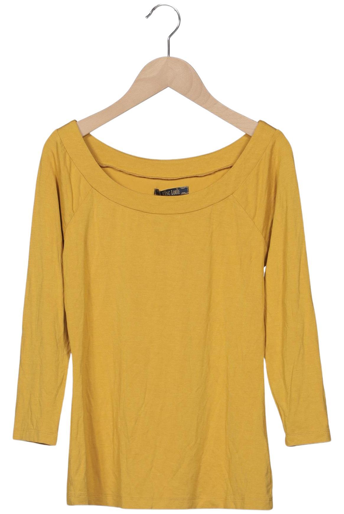 

King Louie Damen Langarmshirt, gelb, Gr. 36