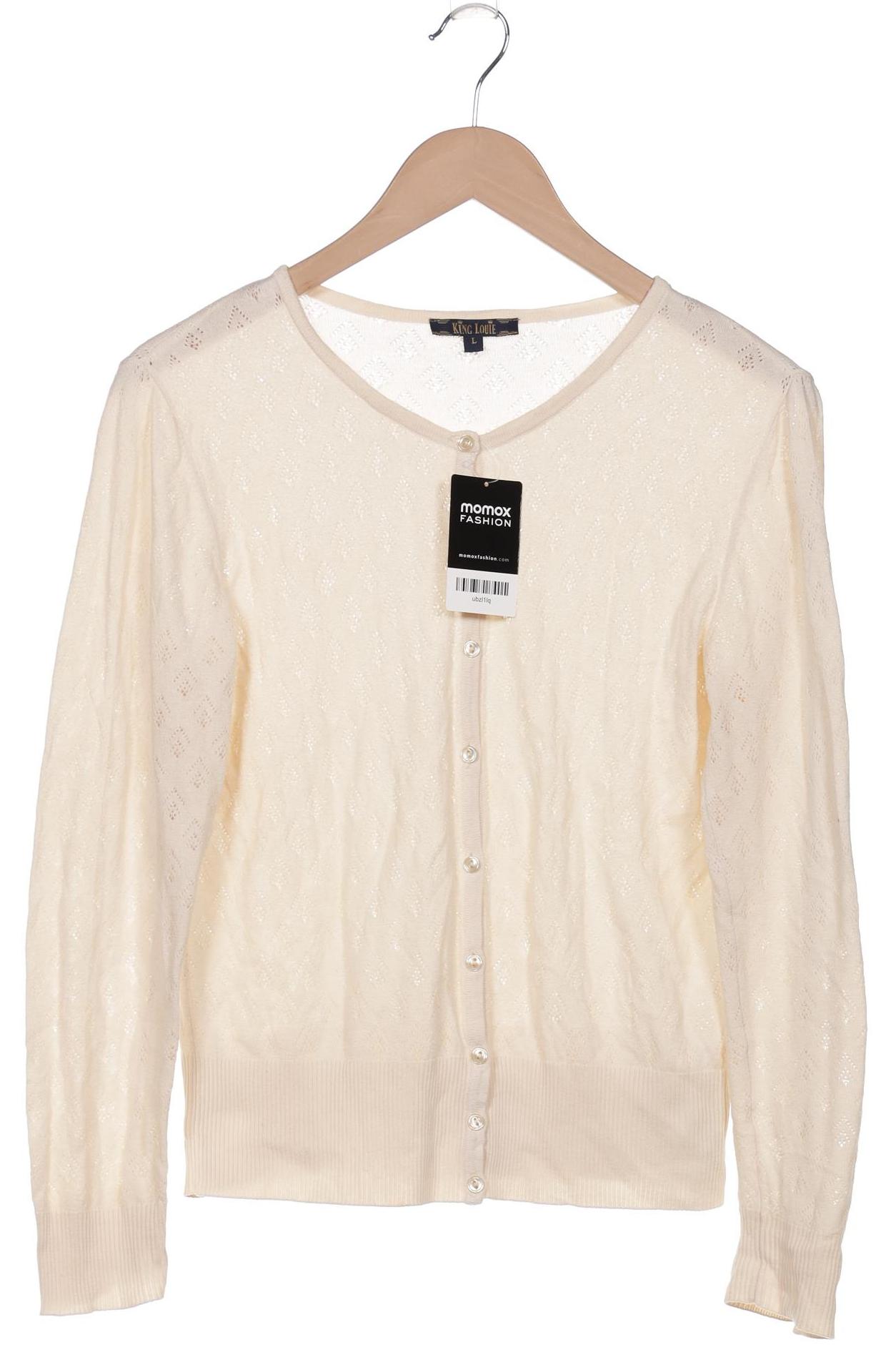 

King Louie Damen Strickjacke, beige, Gr. 42