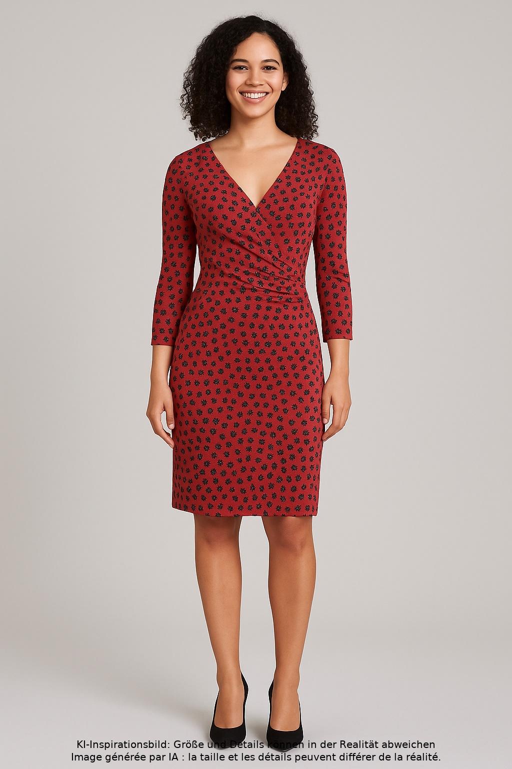 

King Louie Damen Kleid, rot, Gr. 38