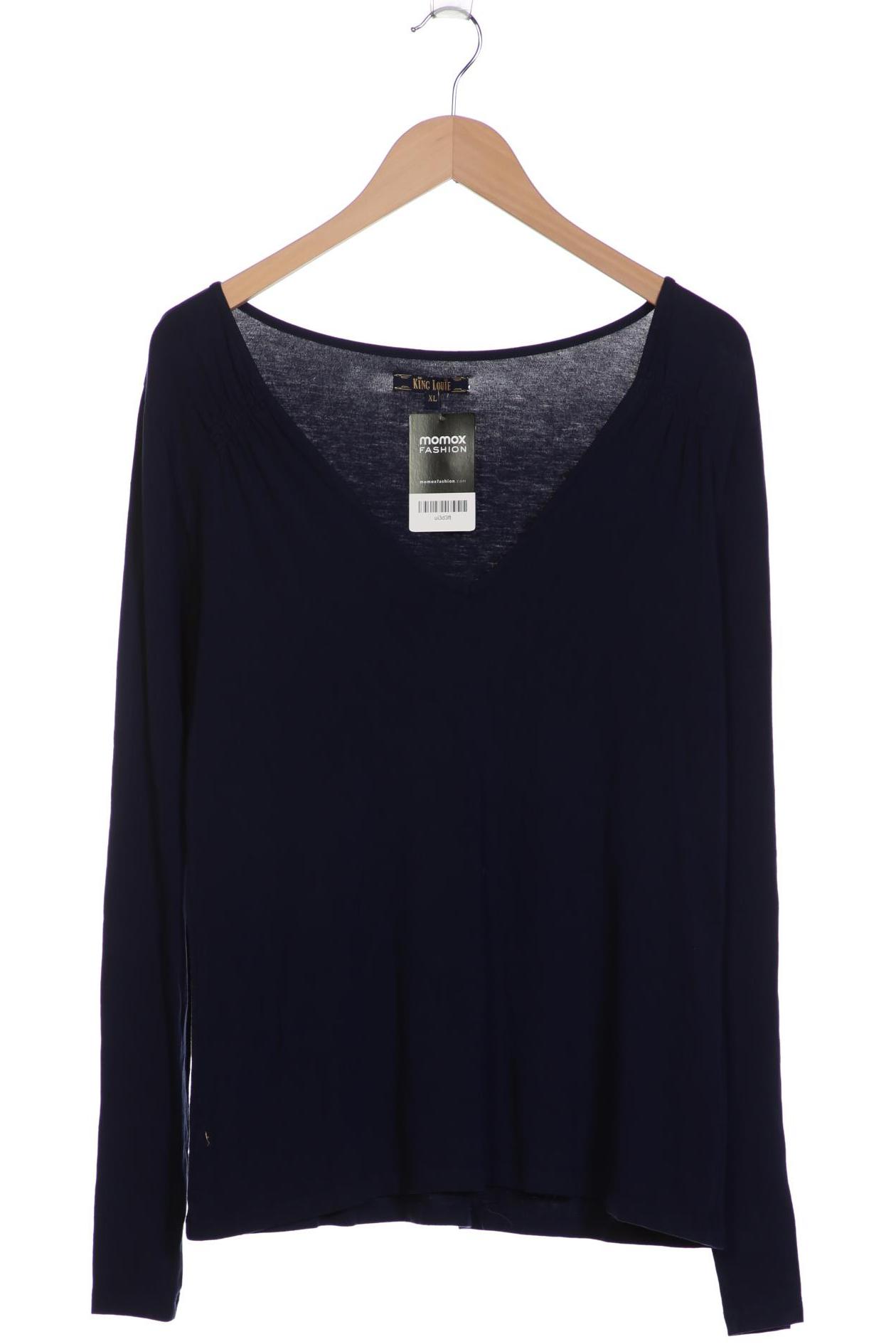 

King Louie Damen Langarmshirt, marineblau, Gr. 44