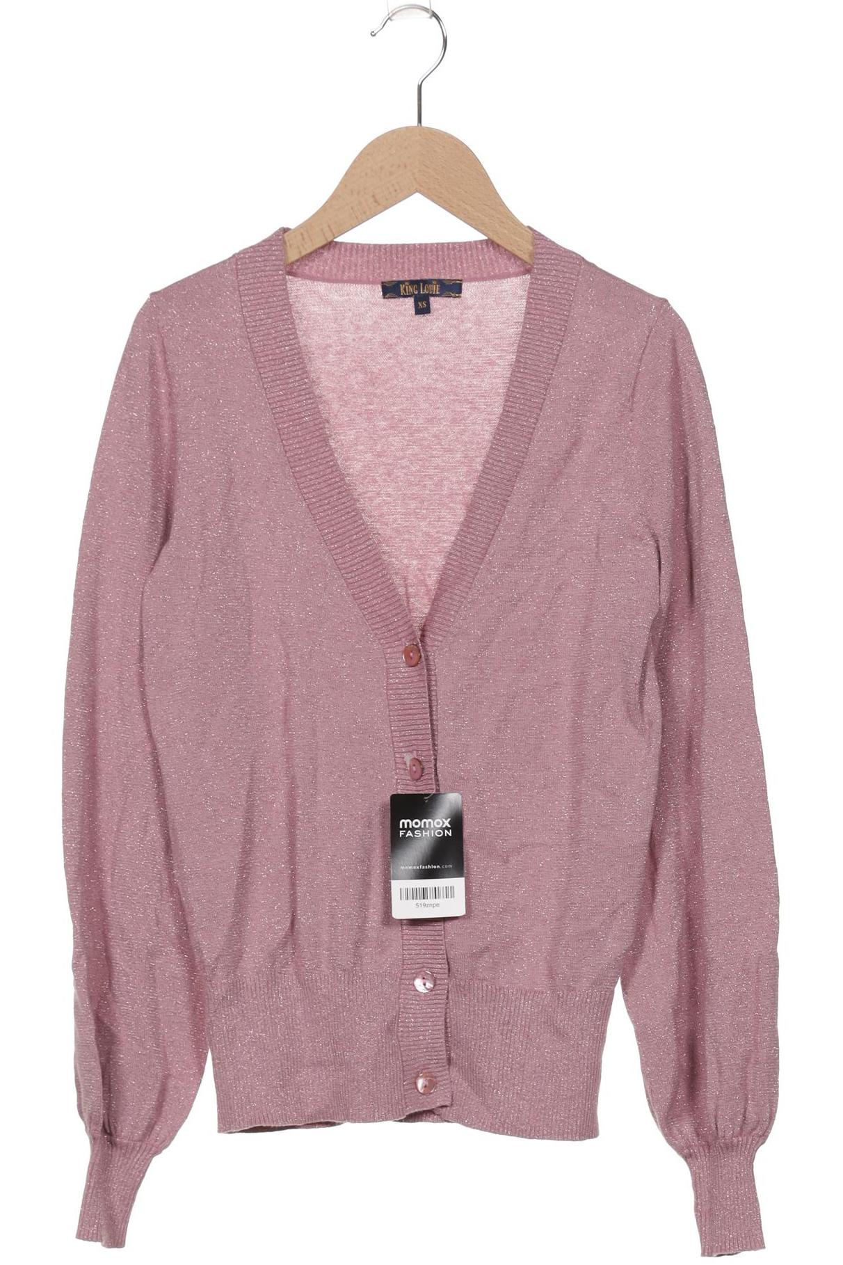 

King Louie Damen Strickjacke, pink, Gr. 34