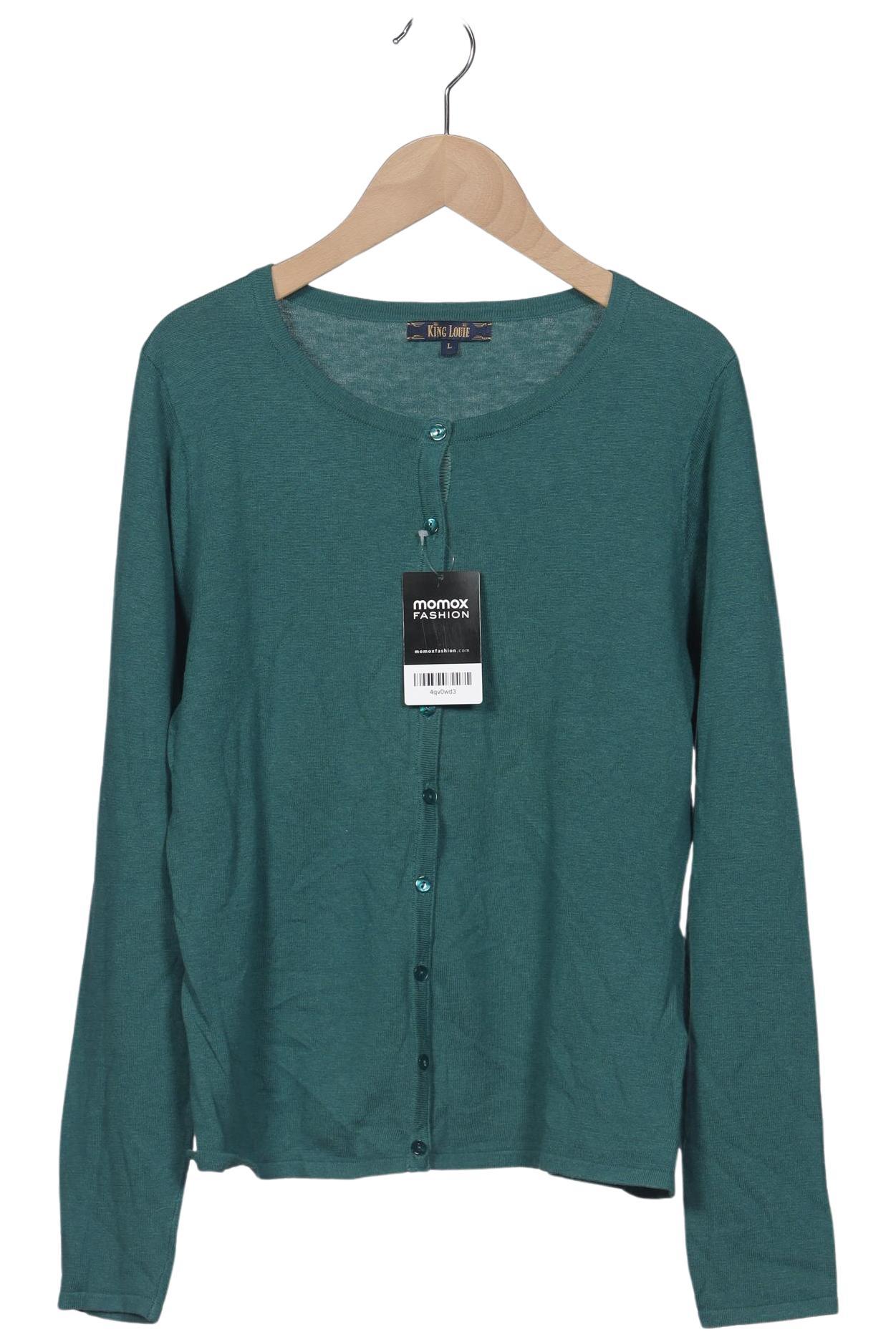 

King Louie Damen Strickjacke, grün, Gr. 42