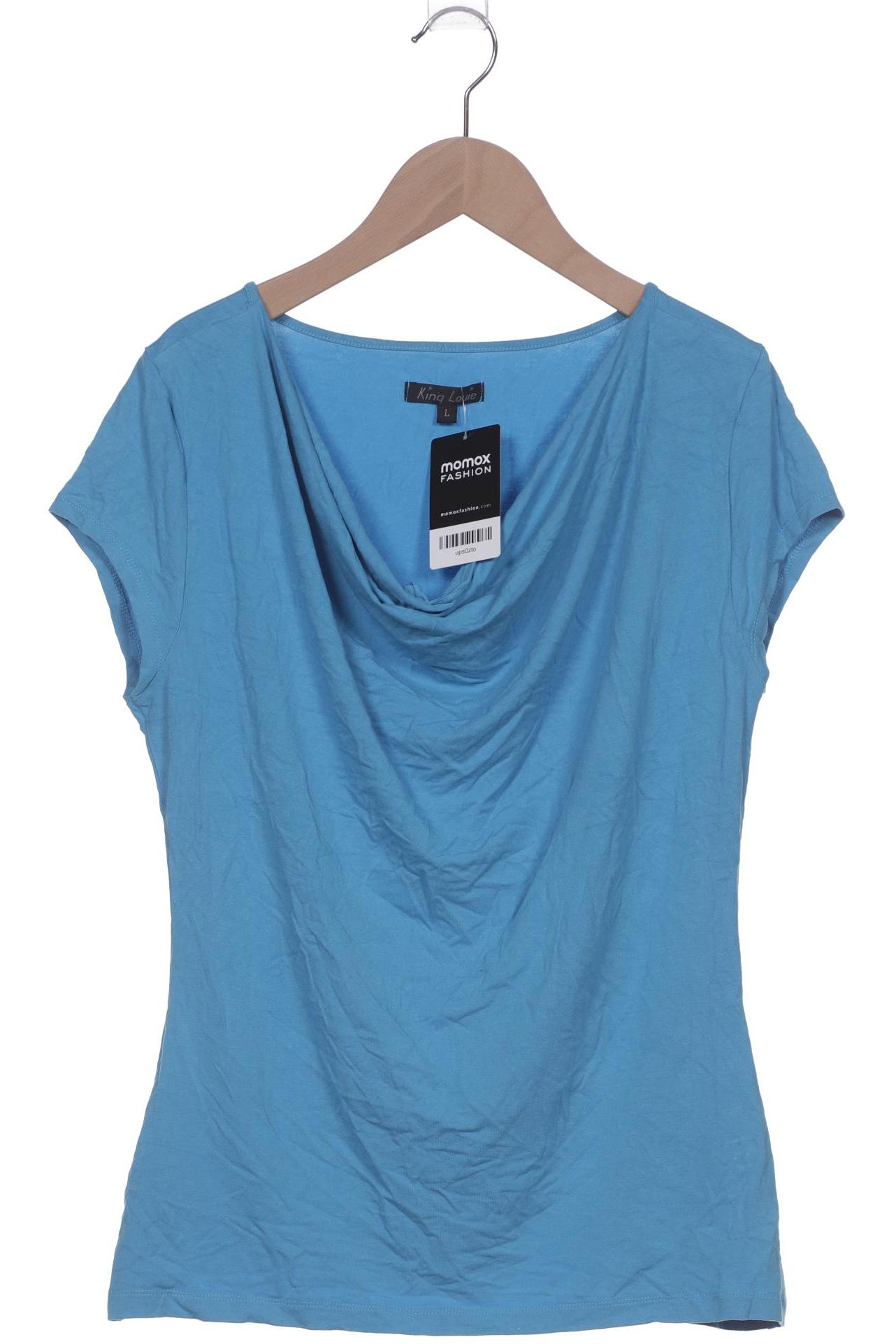 

King Louie Damen T-Shirt, blau, Gr. 42