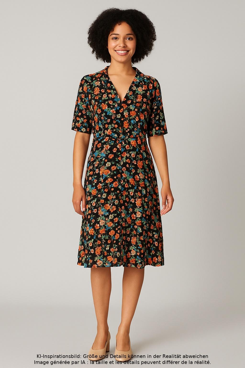 

King Louie Damen Kleid, mehrfarbig, Gr. 36