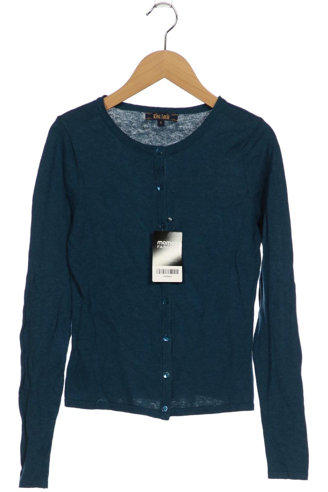 

King Louie Damen Strickjacke, türkis, Gr. 36