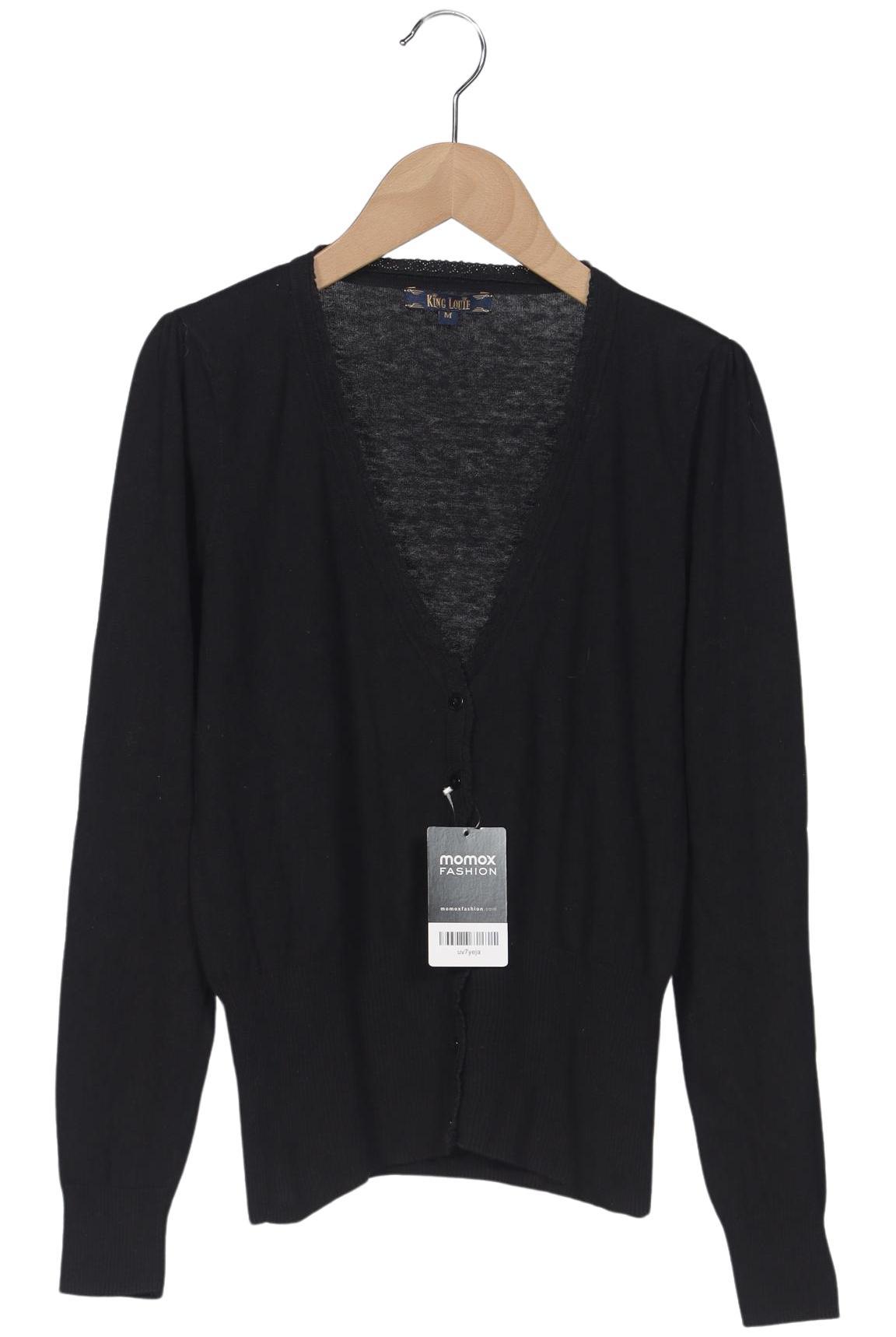 

King Louie Damen Strickjacke, schwarz, Gr. 38