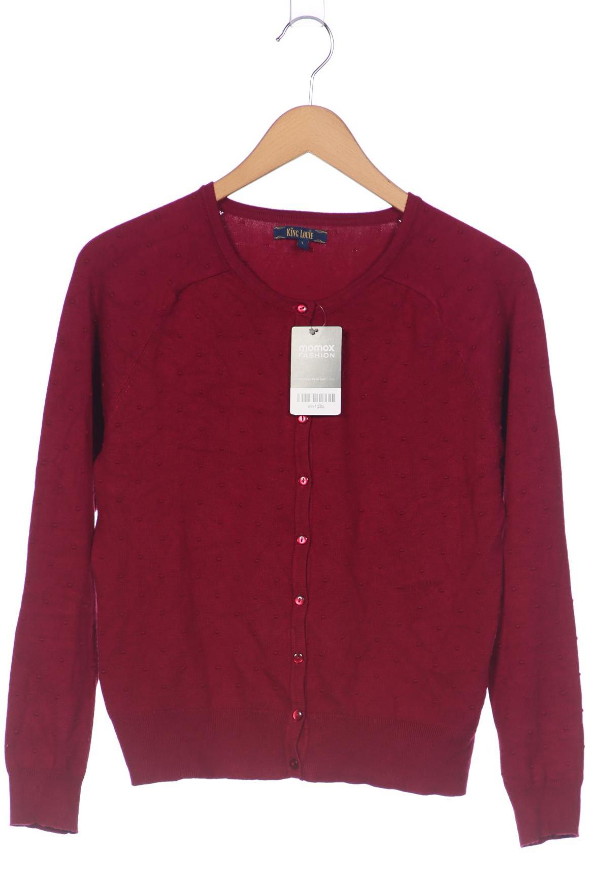 

King Louie Damen Strickjacke, bordeaux, Gr. 42