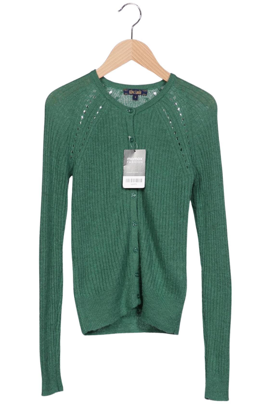 

King Louie Damen Strickjacke, grün, Gr. 36