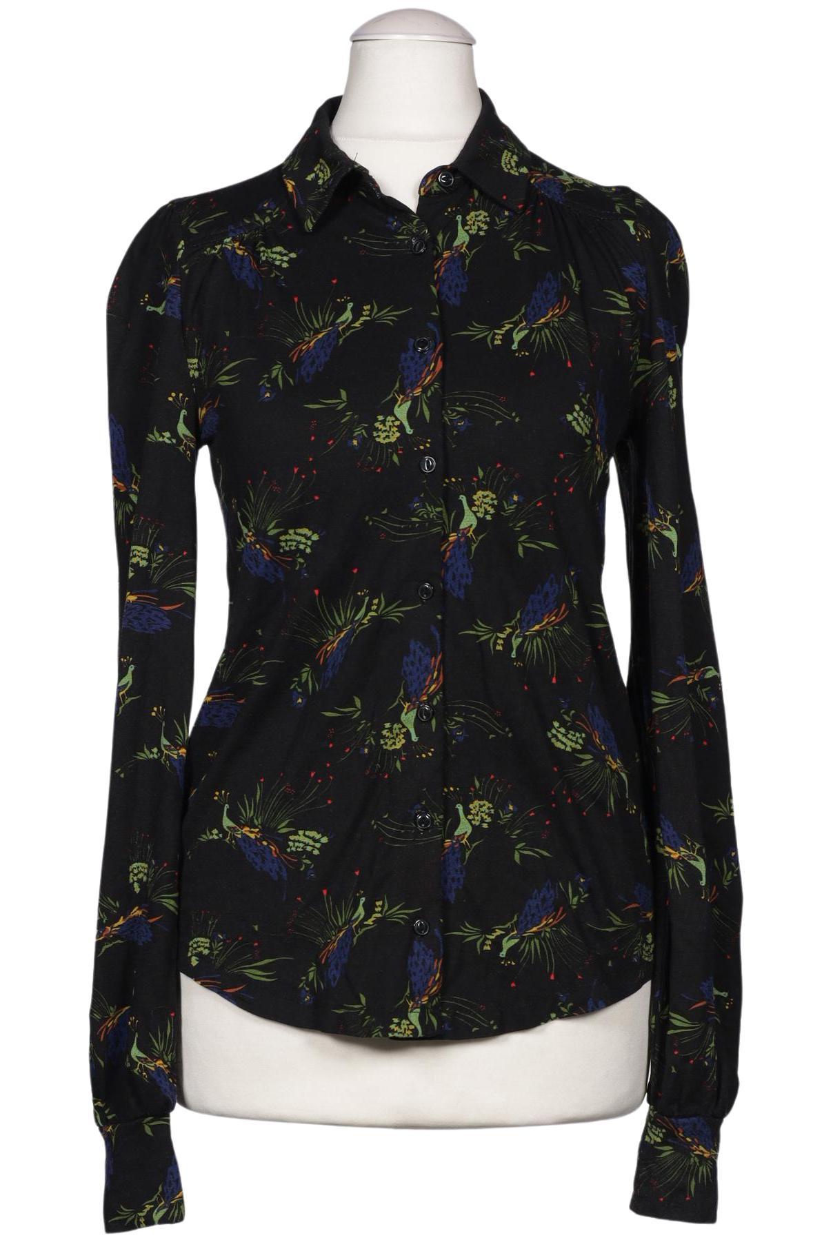 

King Louie Damen Bluse, schwarz, Gr. 34