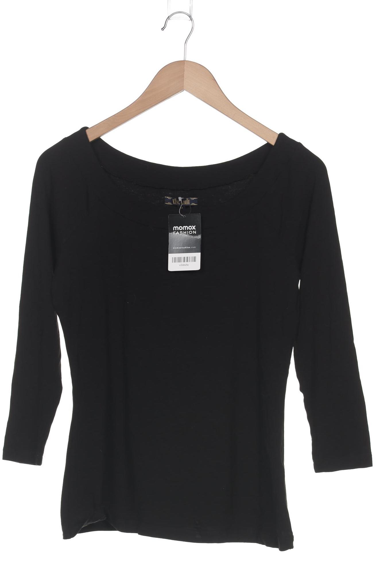 

King Louie Damen Langarmshirt, schwarz, Gr. 38