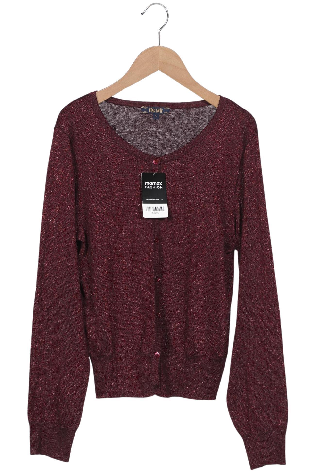 

King Louie Damen Strickjacke, bordeaux, Gr. 42