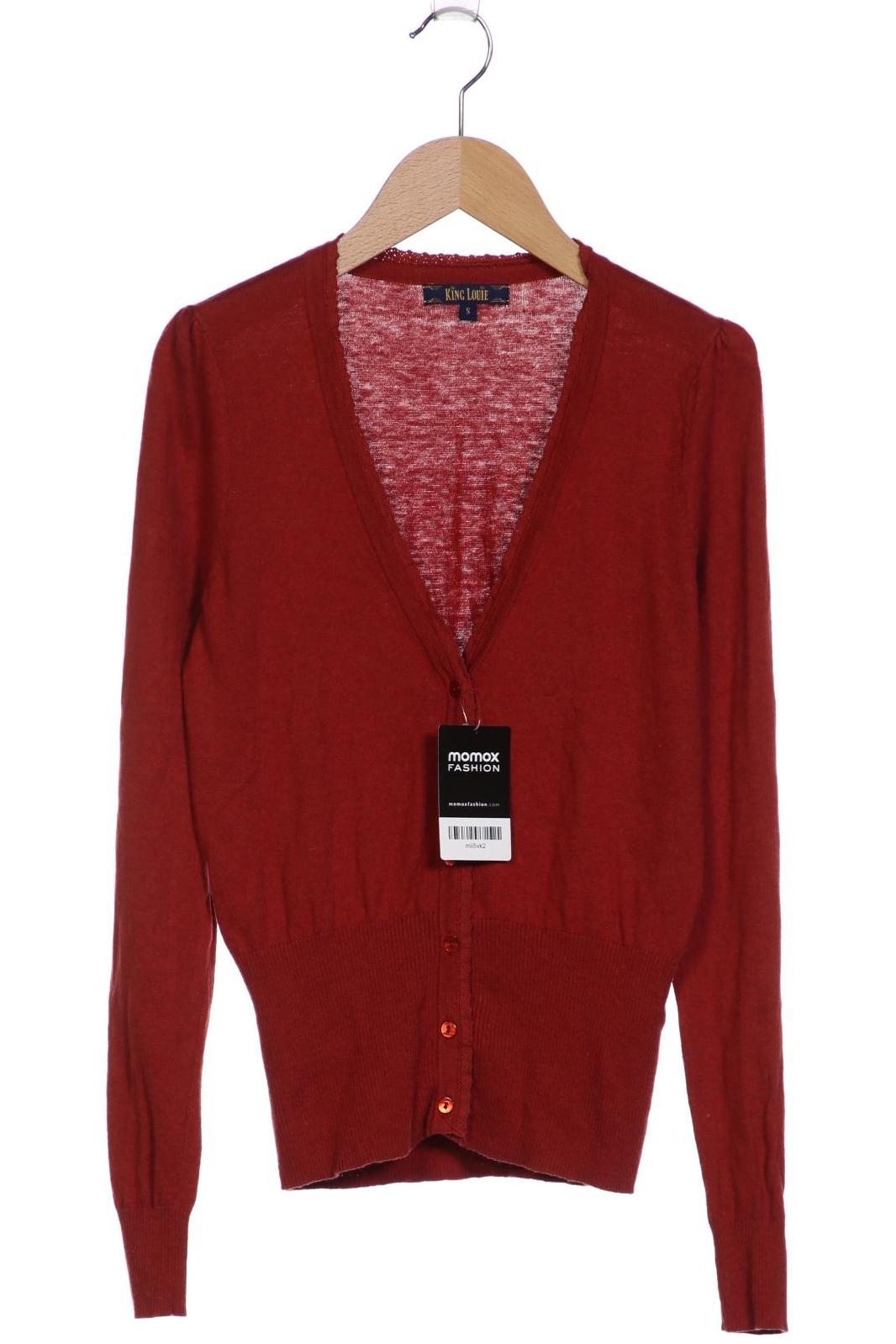 

King Louie Damen Strickjacke, rot, Gr. 36