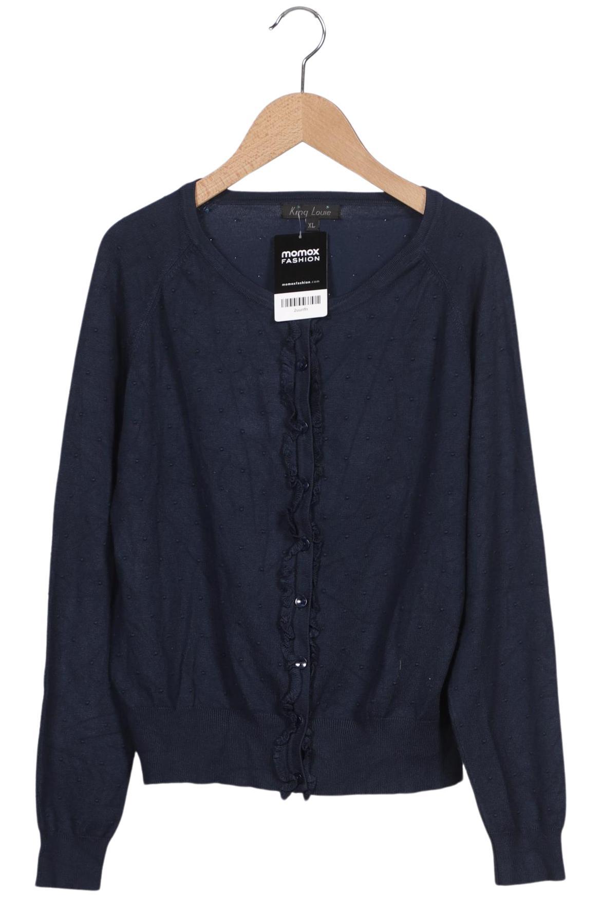 

King Louie Damen Strickjacke, marineblau, Gr. 44