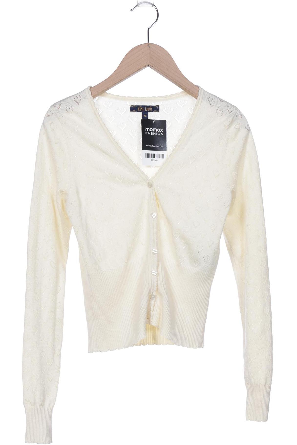 

King Louie Damen Strickjacke, cremeweiß, Gr. 34