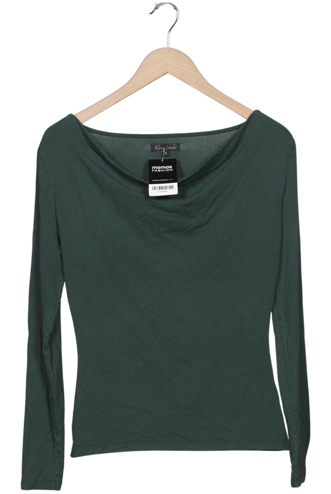

King Louie Damen Langarmshirt, grün, Gr. 36