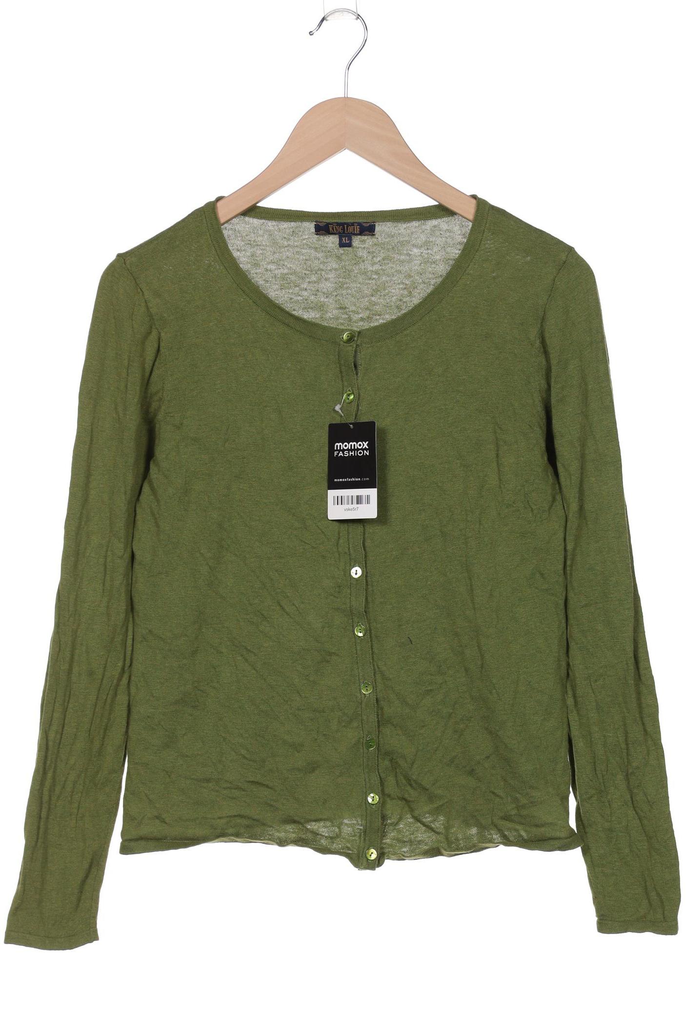 

King Louie Damen Strickjacke, grün, Gr. 44