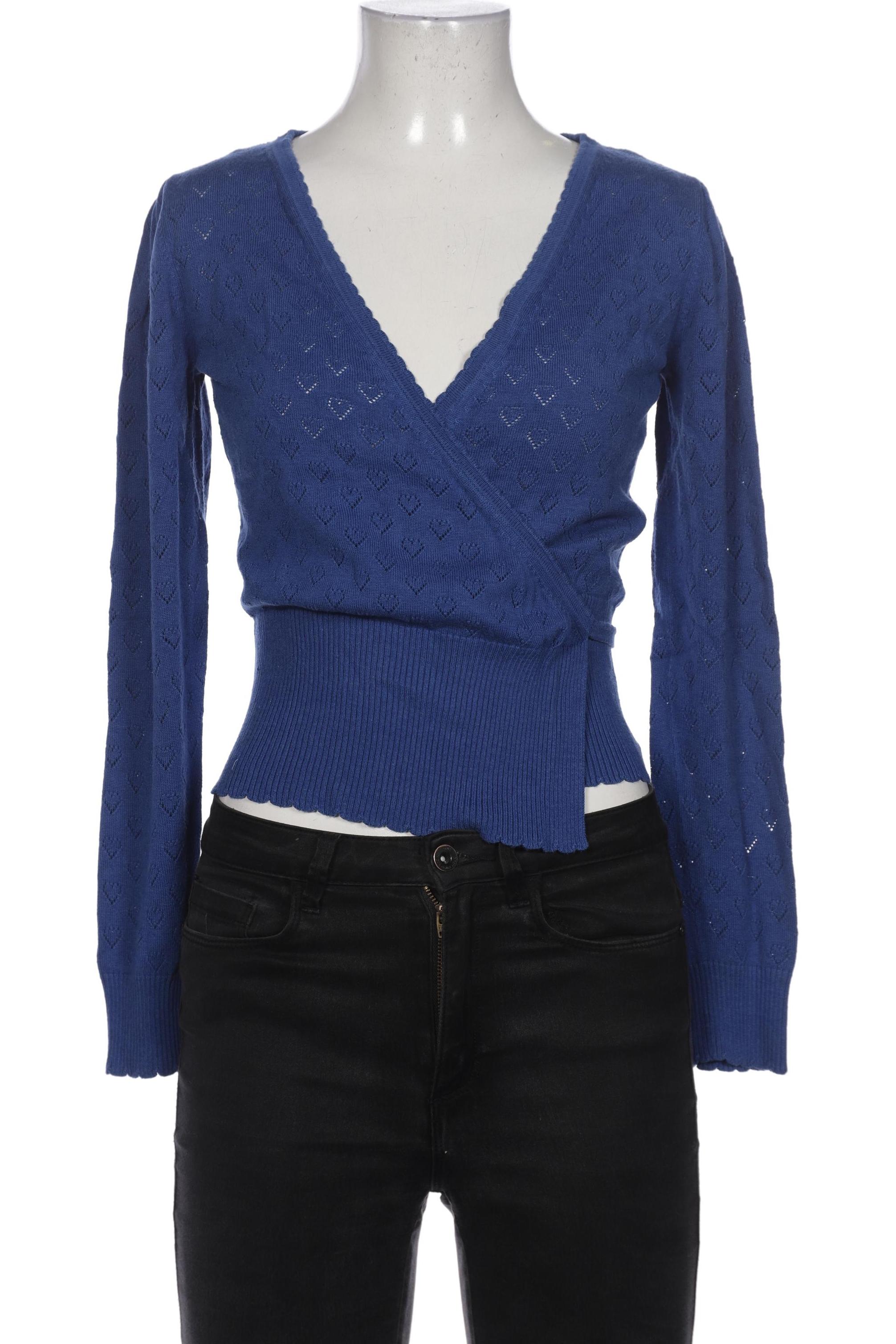 

King Louie Damen Strickjacke, blau, Gr. 36