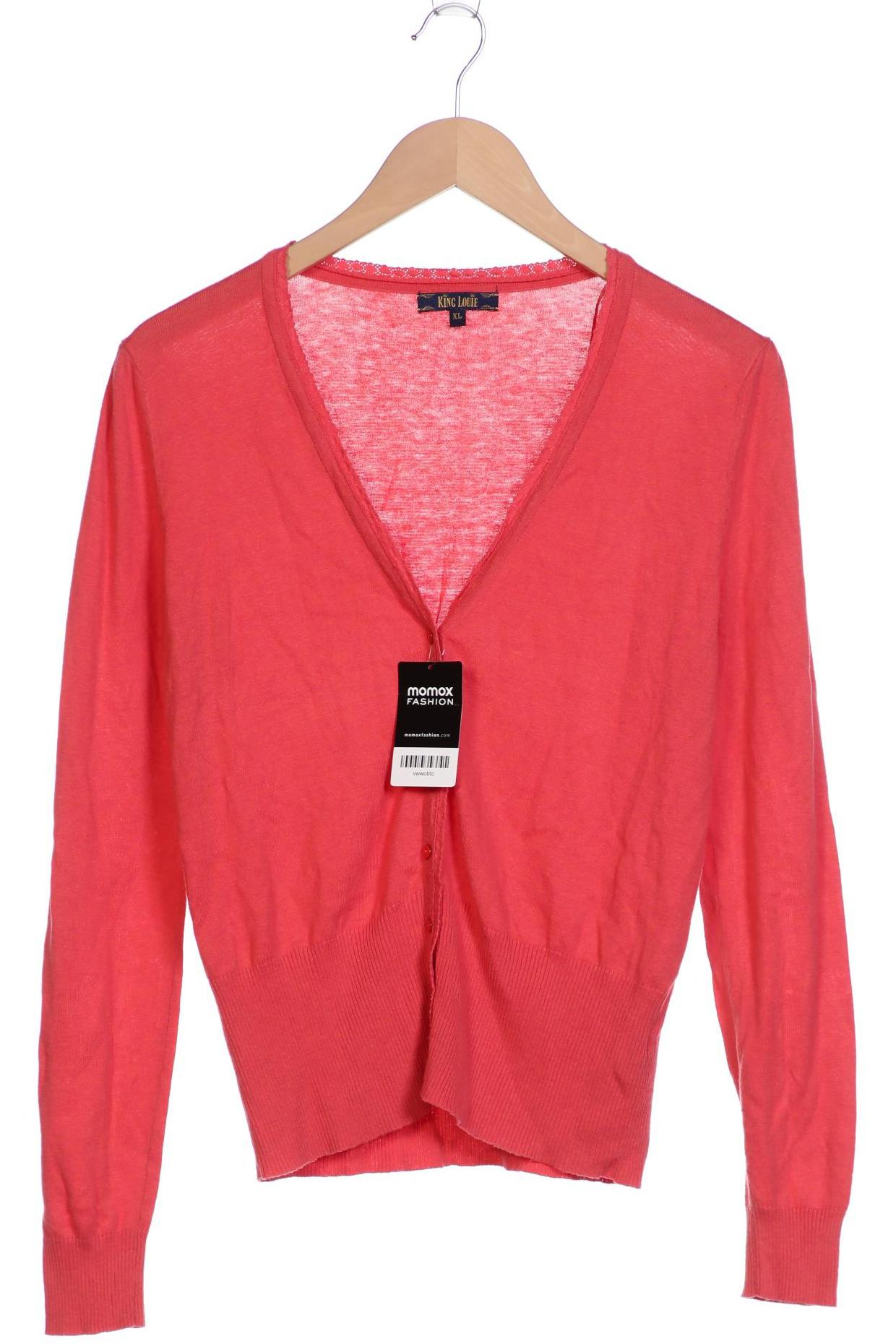 

King Louie Damen Strickjacke, rot, Gr. 44