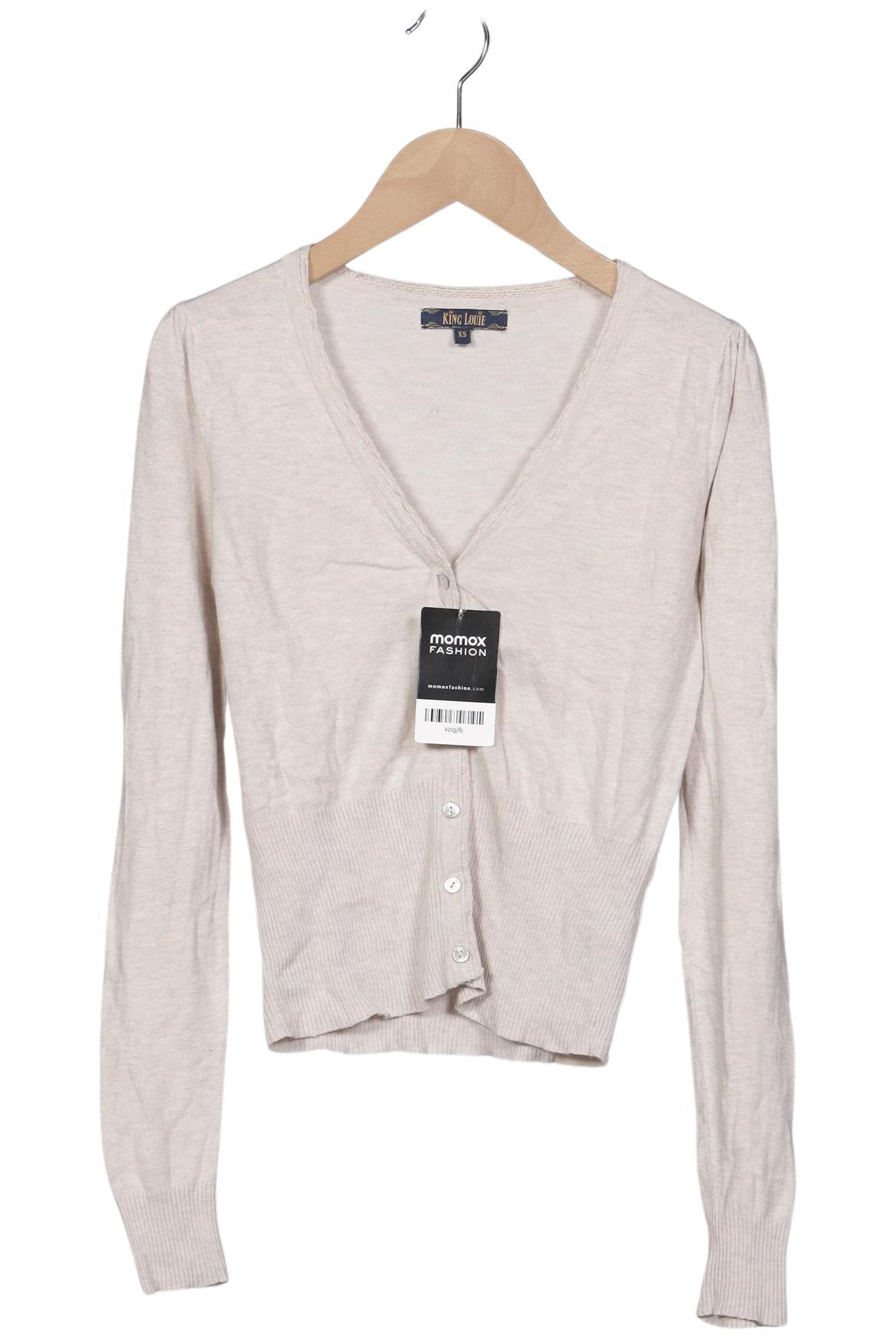 

King Louie Damen Strickjacke, beige, Gr. 34