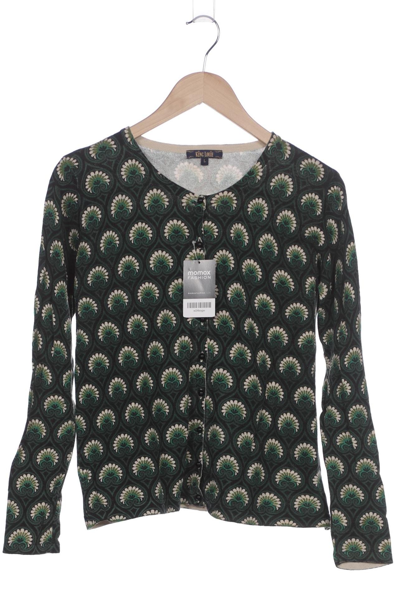 

King Louie Damen Strickjacke, grün, Gr. 42