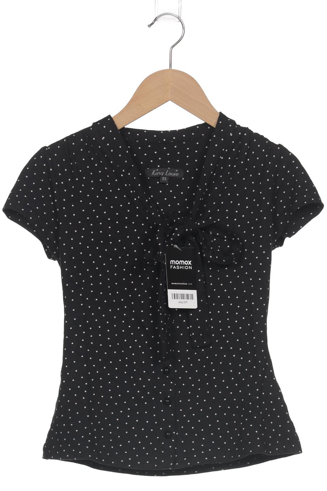 

King Louie Damen T-Shirt, schwarz, Gr. 34
