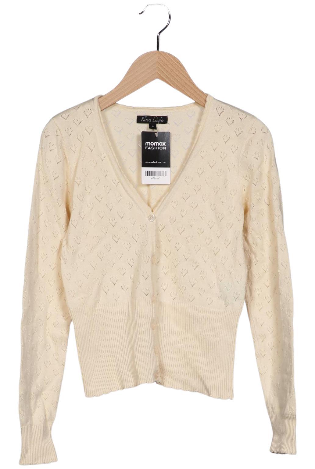 

King Louie Damen Strickjacke, cremeweiß, Gr. 36
