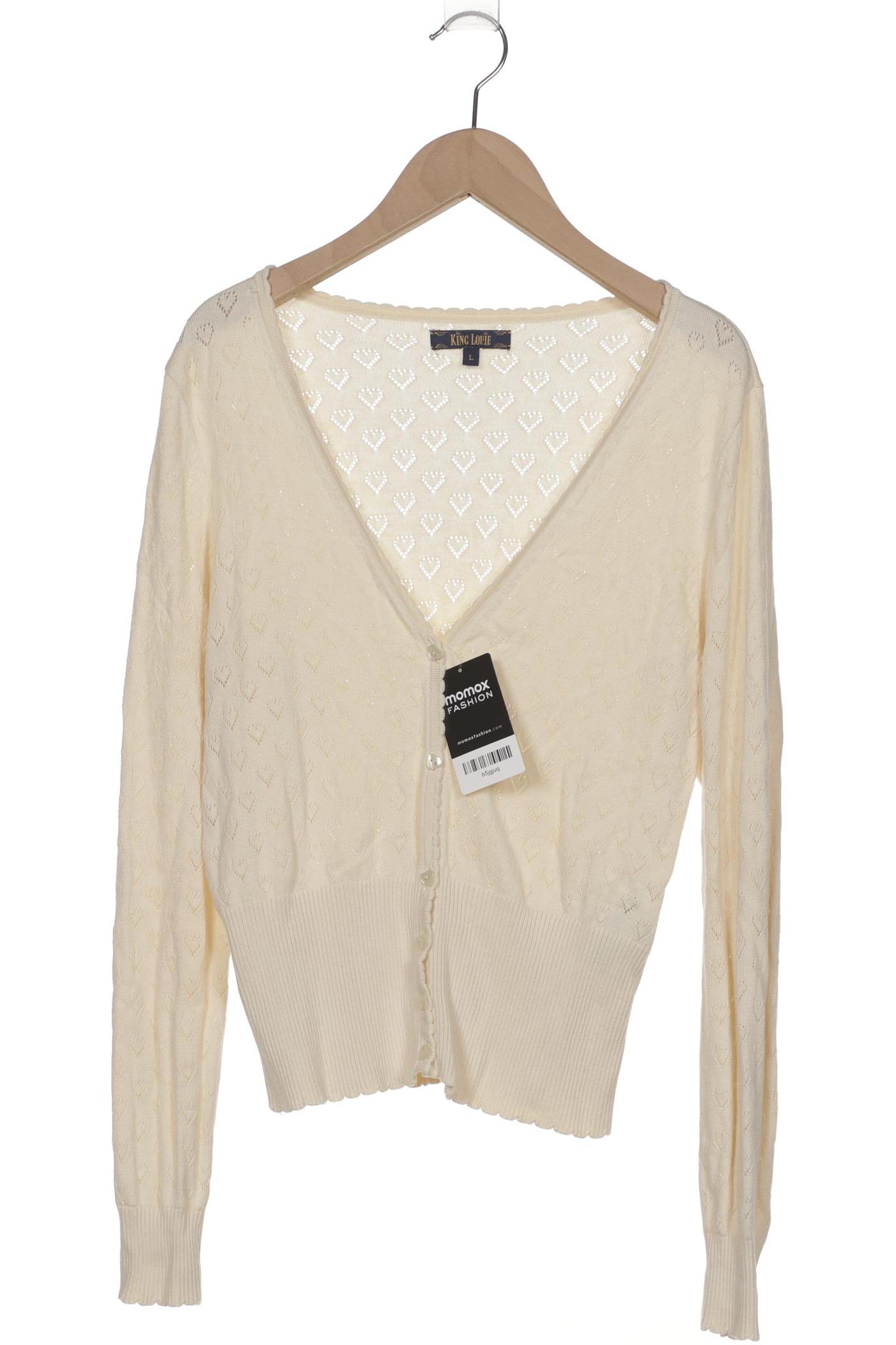 

King Louie Damen Strickjacke, cremeweiß, Gr. 42