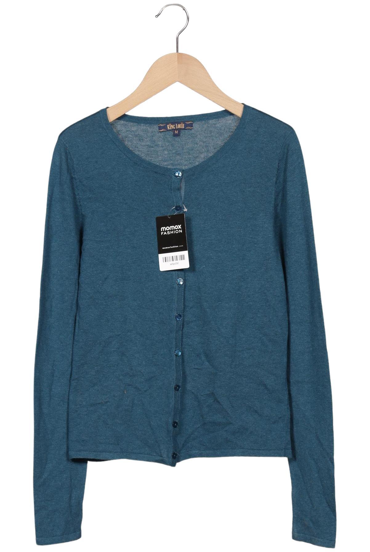

King Louie Damen Strickjacke, türkis, Gr. 38