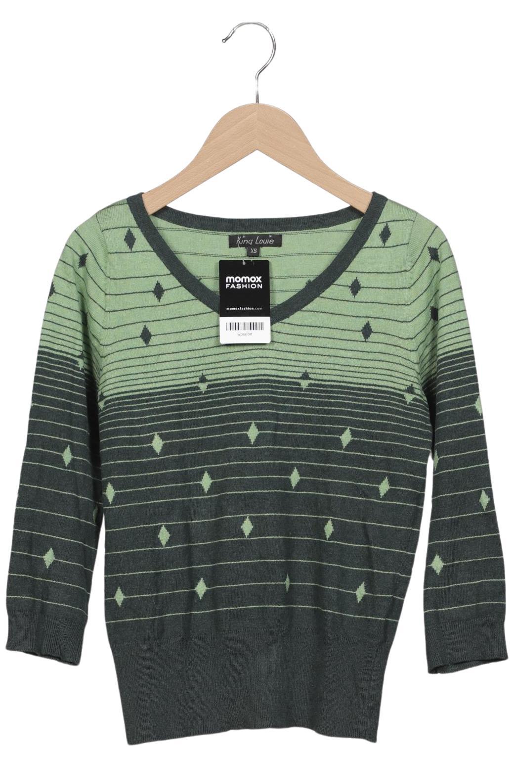 

King Louie Damen Pullover, grün, Gr. 34