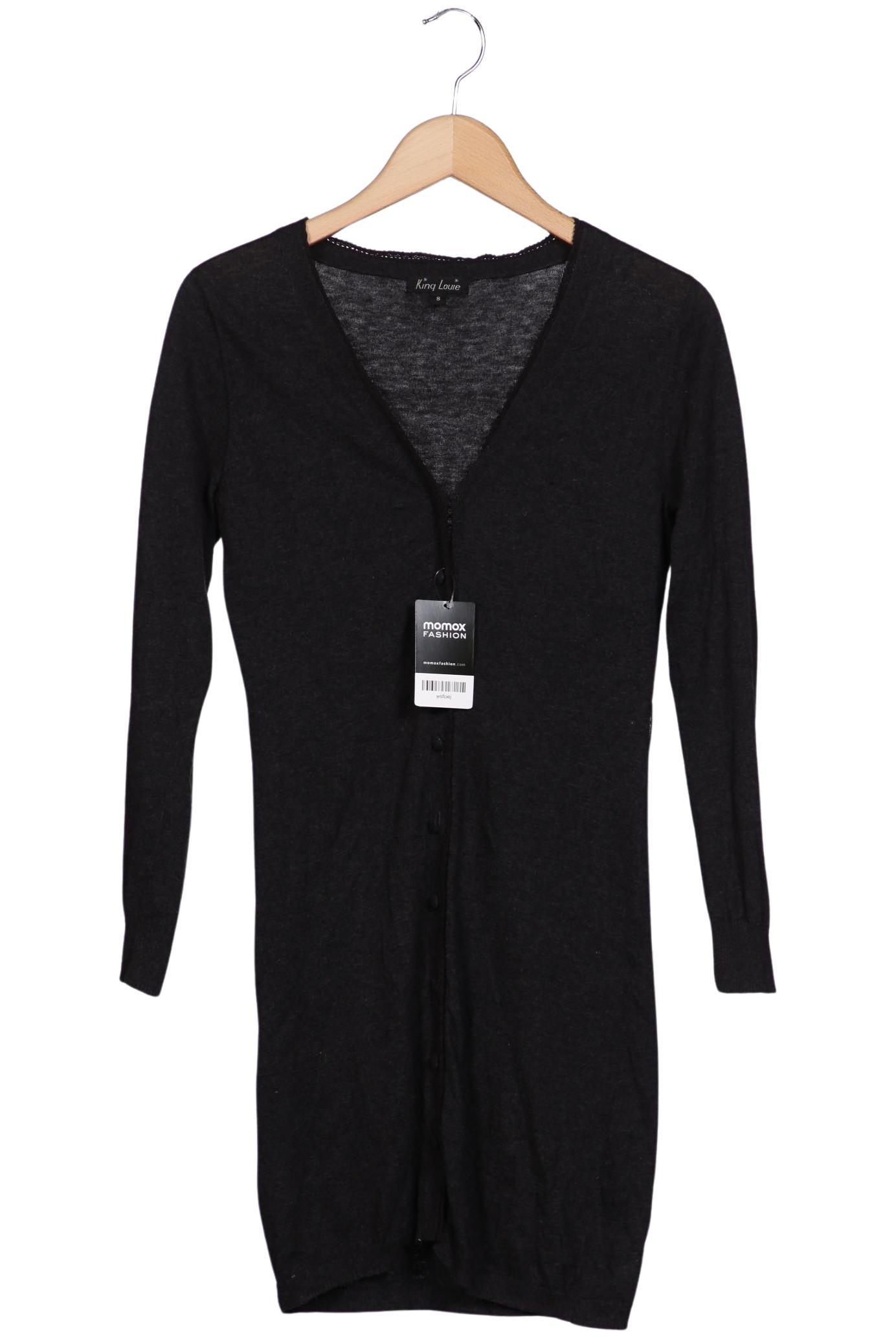 

King Louie Damen Strickjacke, grau, Gr. 36