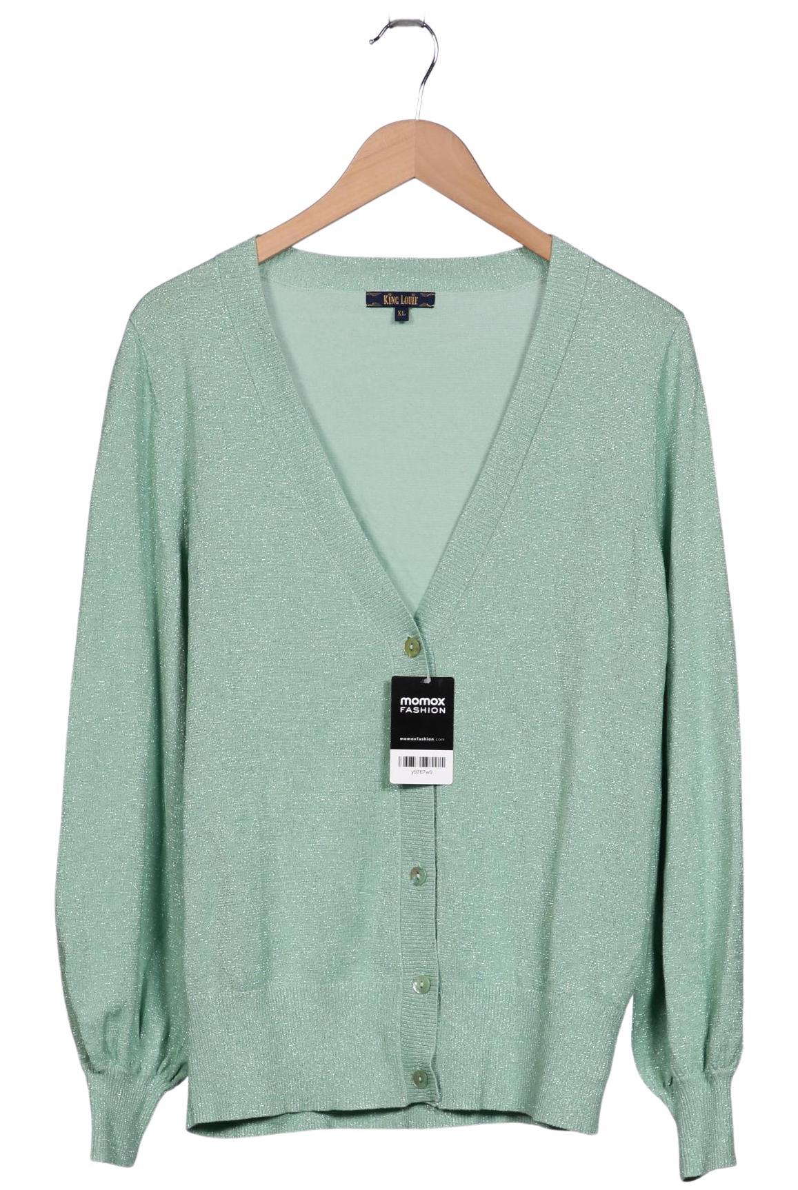 

King Louie Damen Strickjacke, grün, Gr. 44