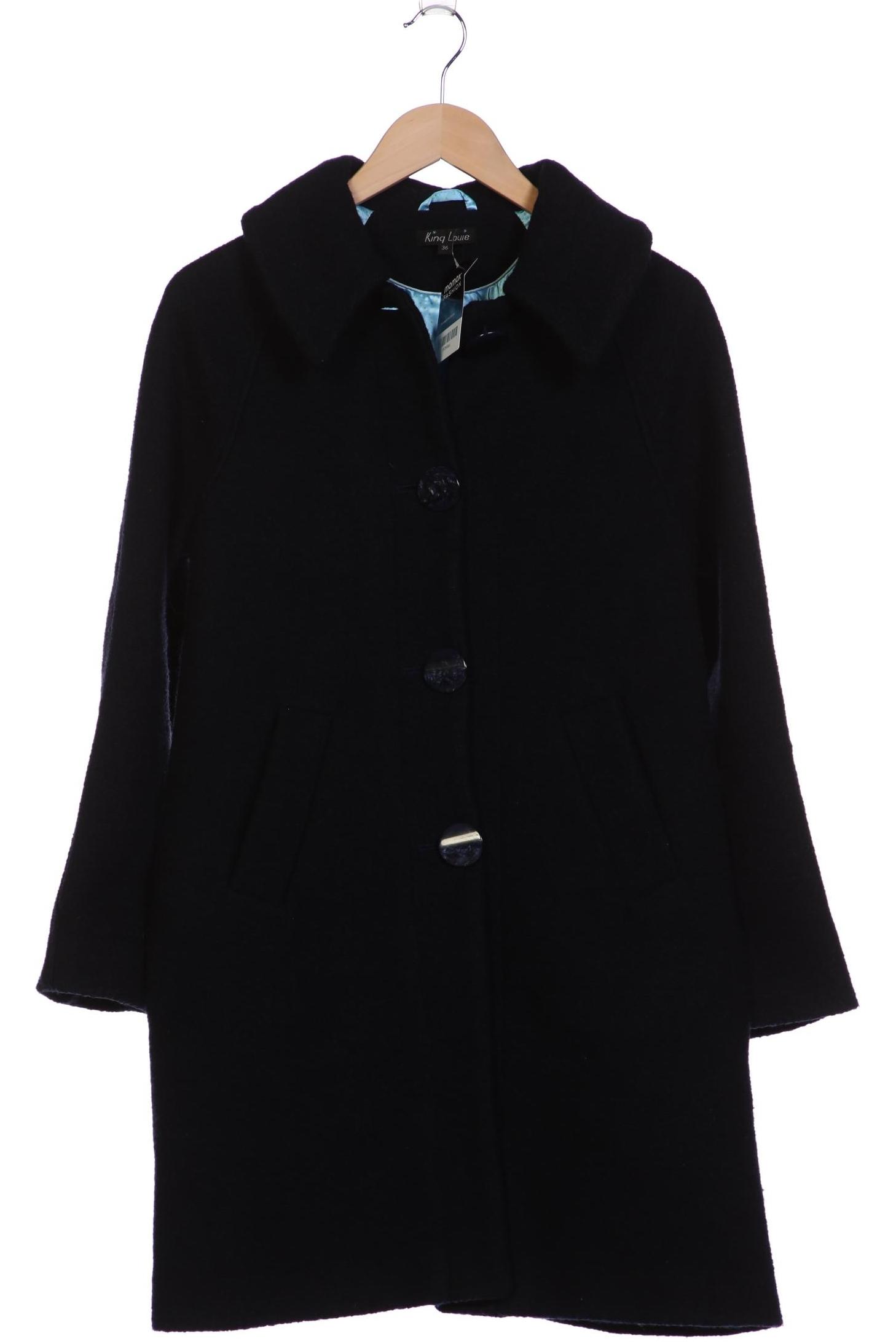 

King Louie Damen Mantel, marineblau, Gr. 36