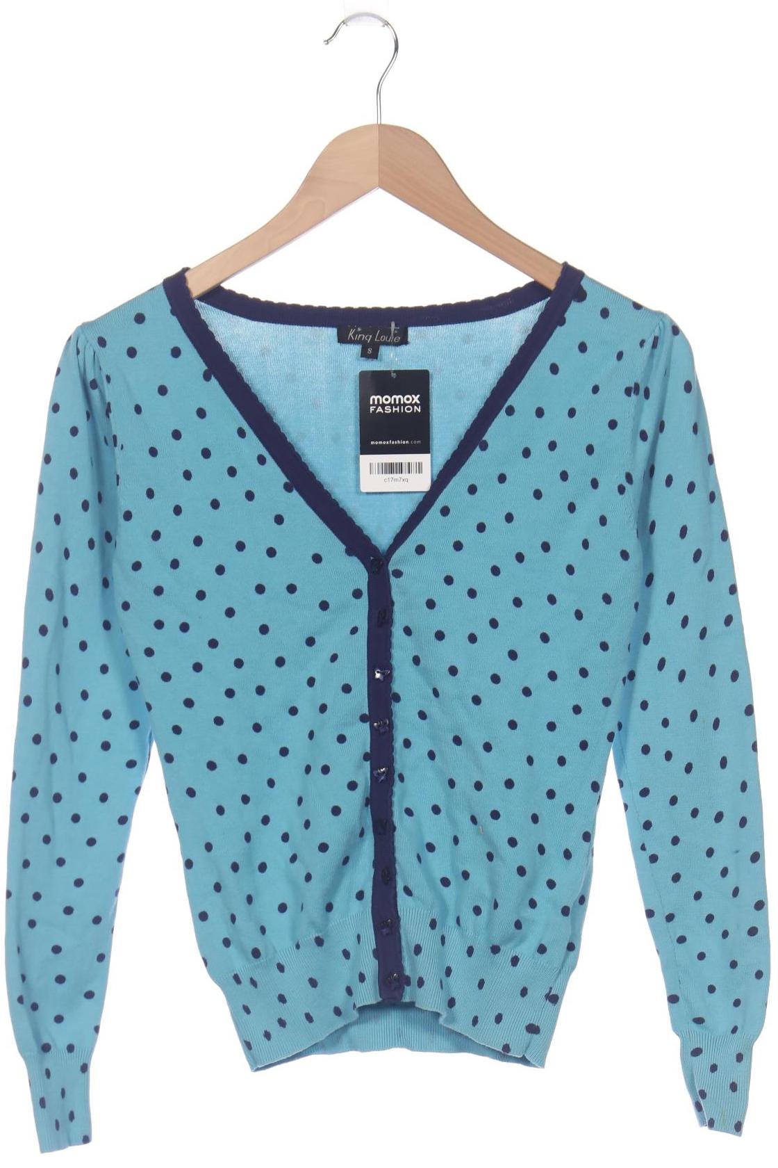 

King Louie Damen Strickjacke, hellblau, Gr. 36