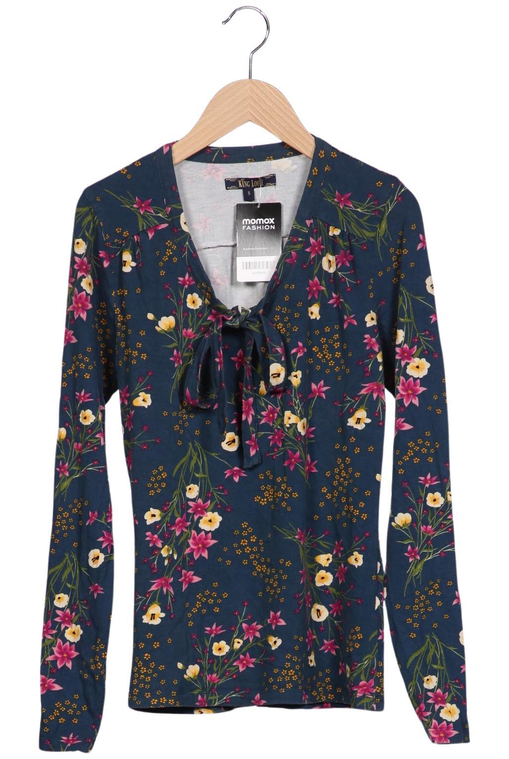 

King Louie Damen Langarmshirt, marineblau, Gr. 36