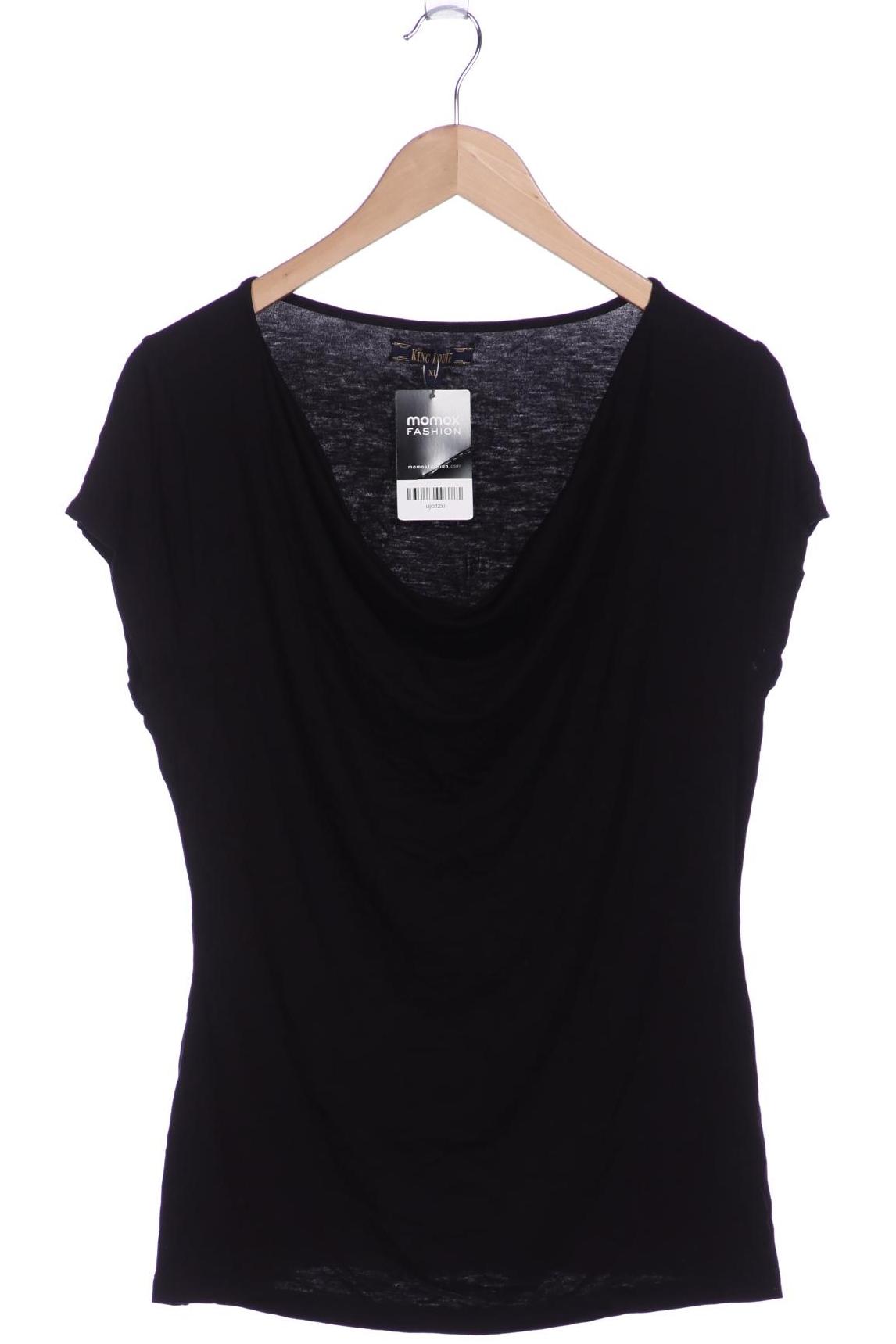 

King Louie Damen T-Shirt, schwarz, Gr. 44